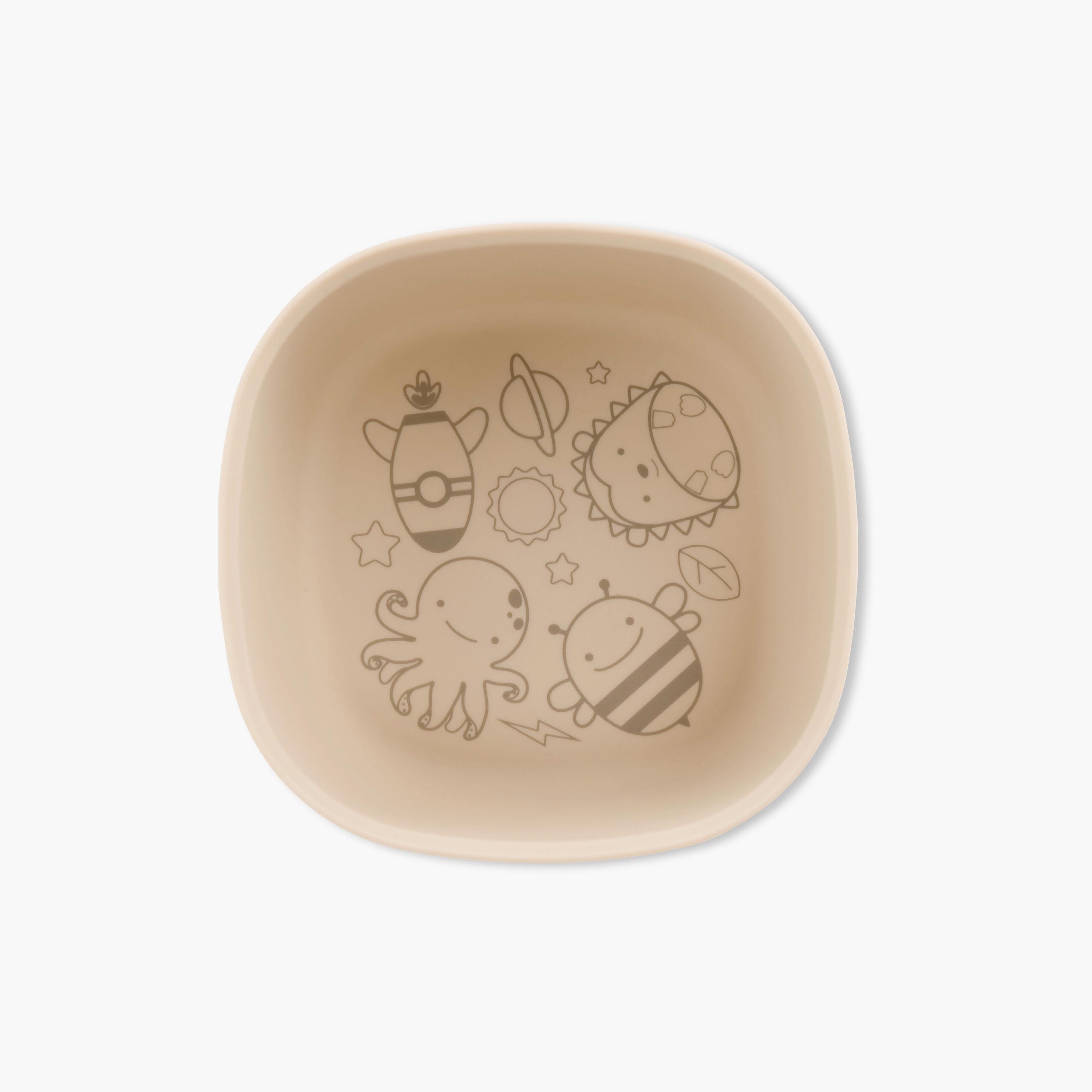 Skip Hop Squad Silicone Bowl - Oat-baby-feeding-mealtimeessentials-image-1