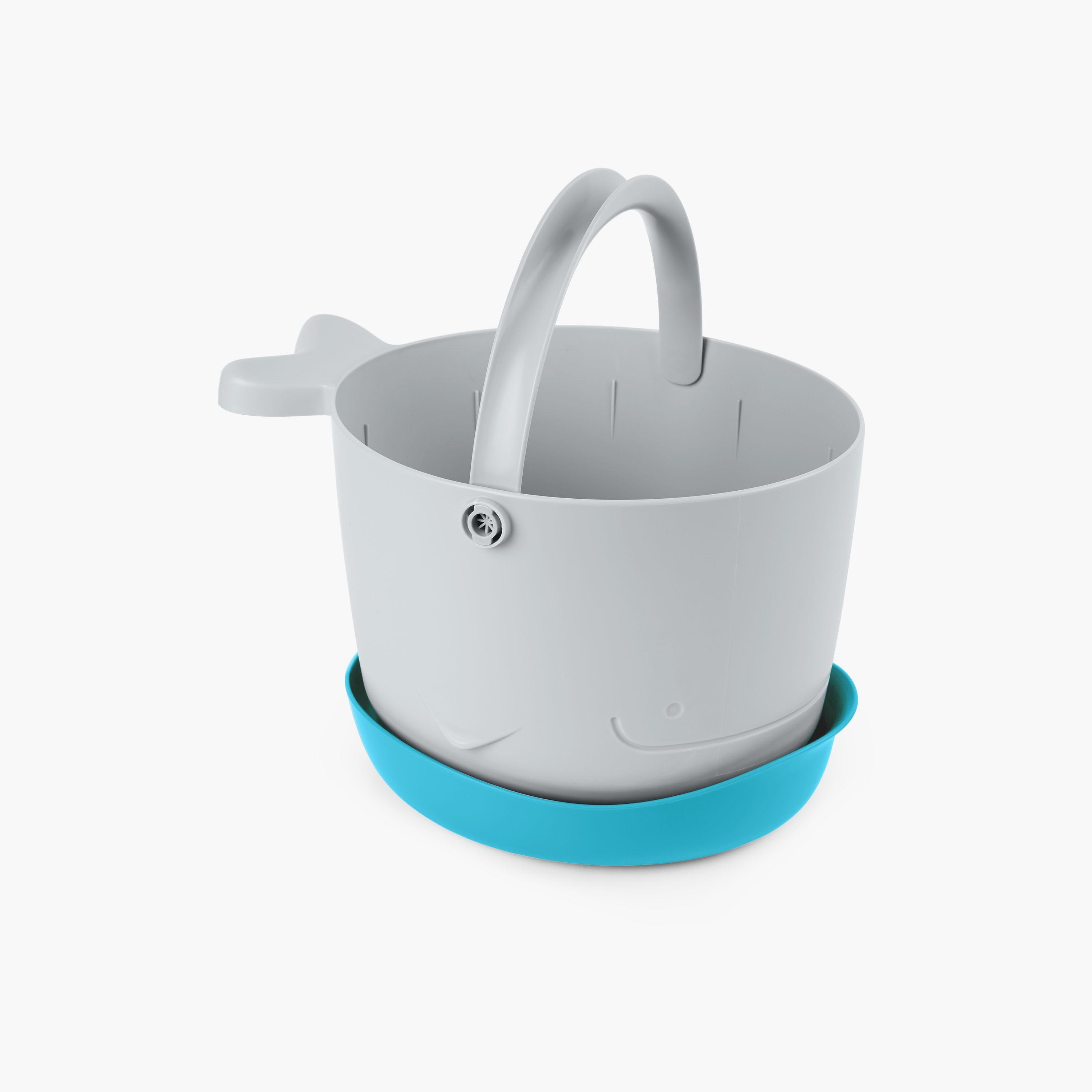 Skip Hop Moby Stowaway Bath Toy Bucket - White & Blue-toys-babyandtoddlertoys-bathtoys-image-2