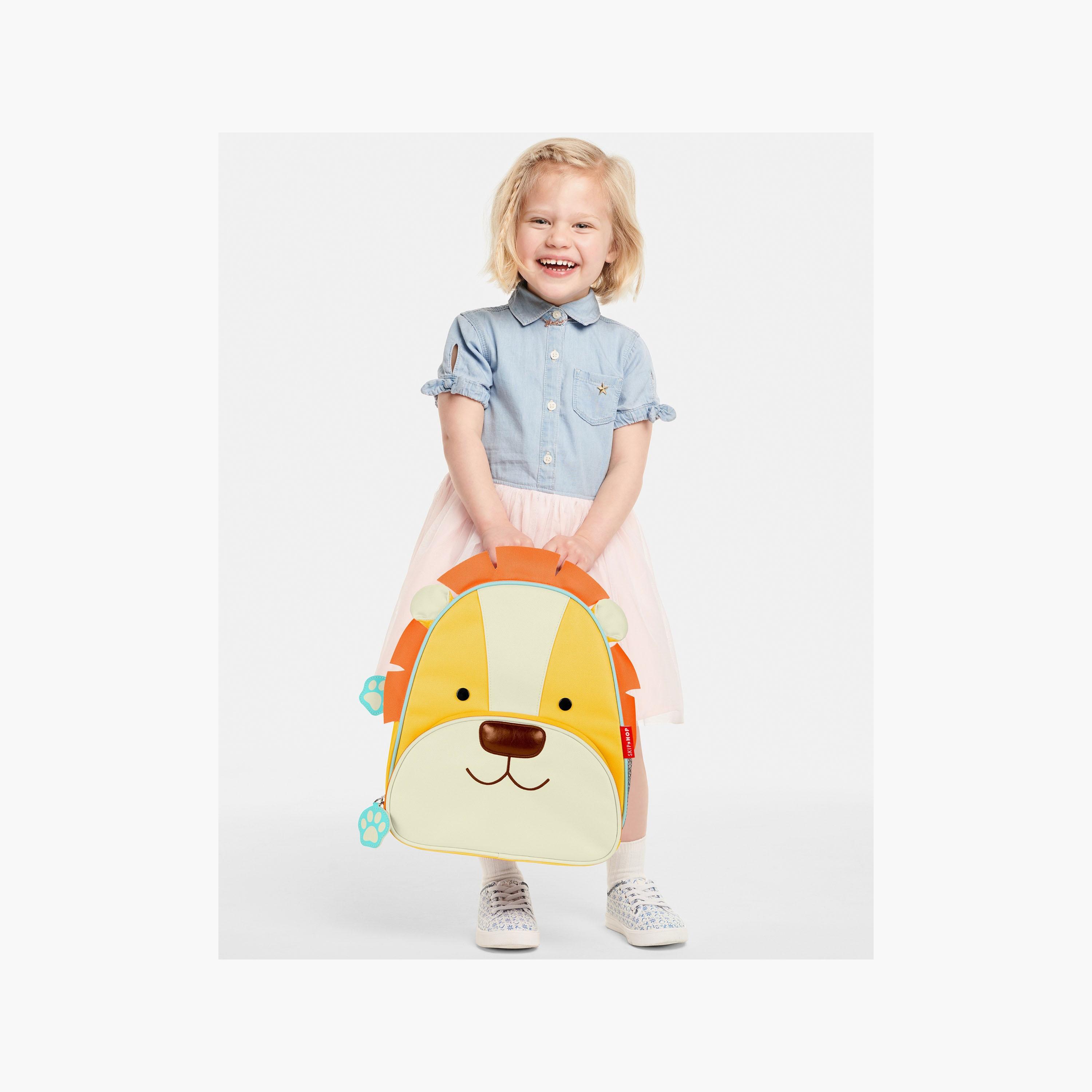 حقيبة ظهر زوو، أسد، 11.8 بوصة من سكيب هوب-school-bagsandbackpacks-backpacks-image-3