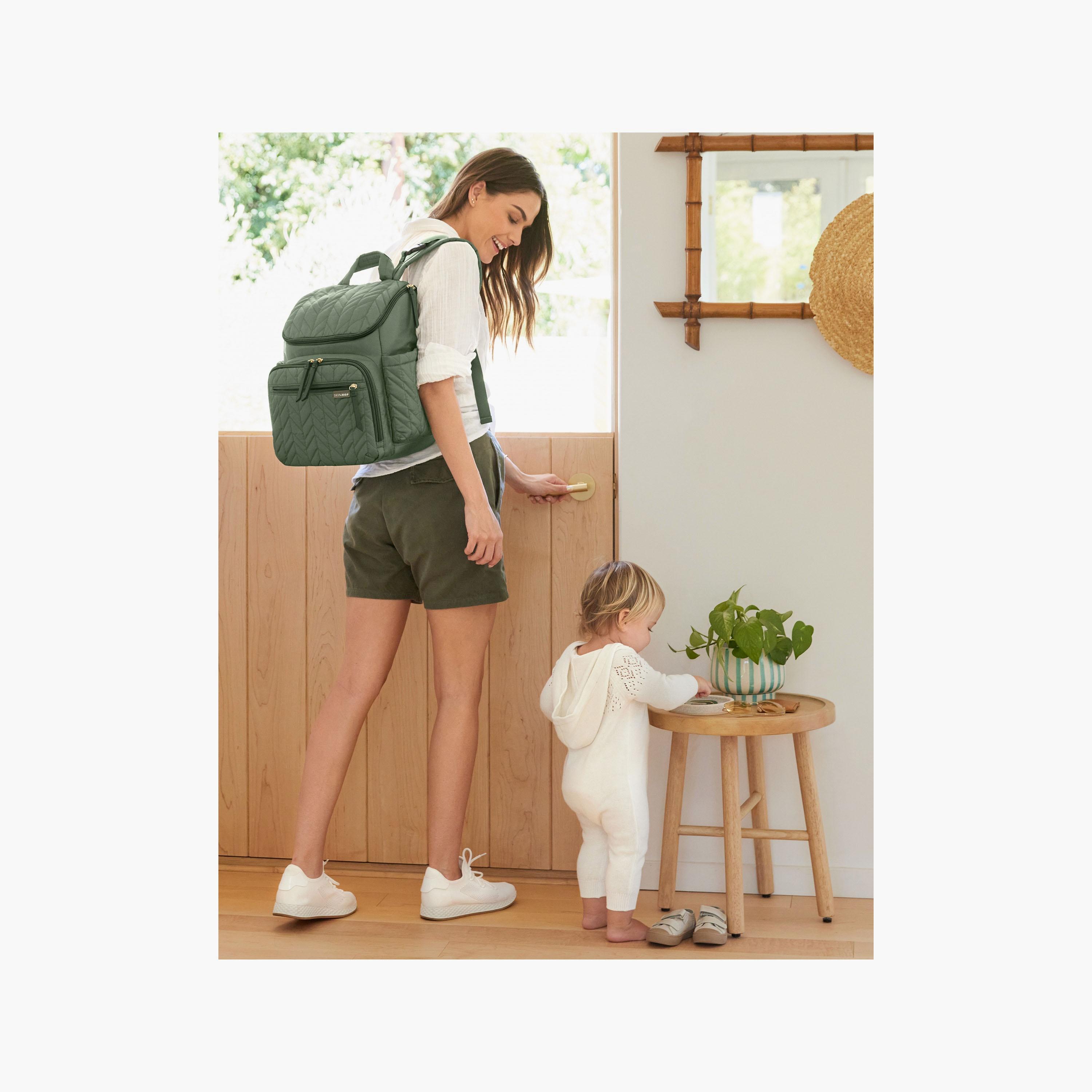 Skip Hop Forma Diaper Backpack - Sage-baby-diapering-diaperbags-image-9
