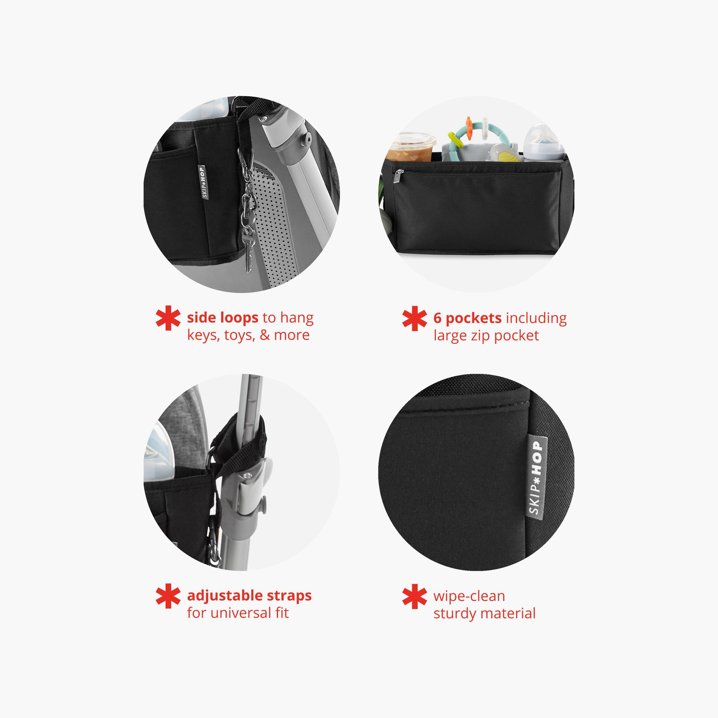 Skip Hop Stroller Organizer - Ultra Black-baby-gear-strollersandprams-accessories-image-2