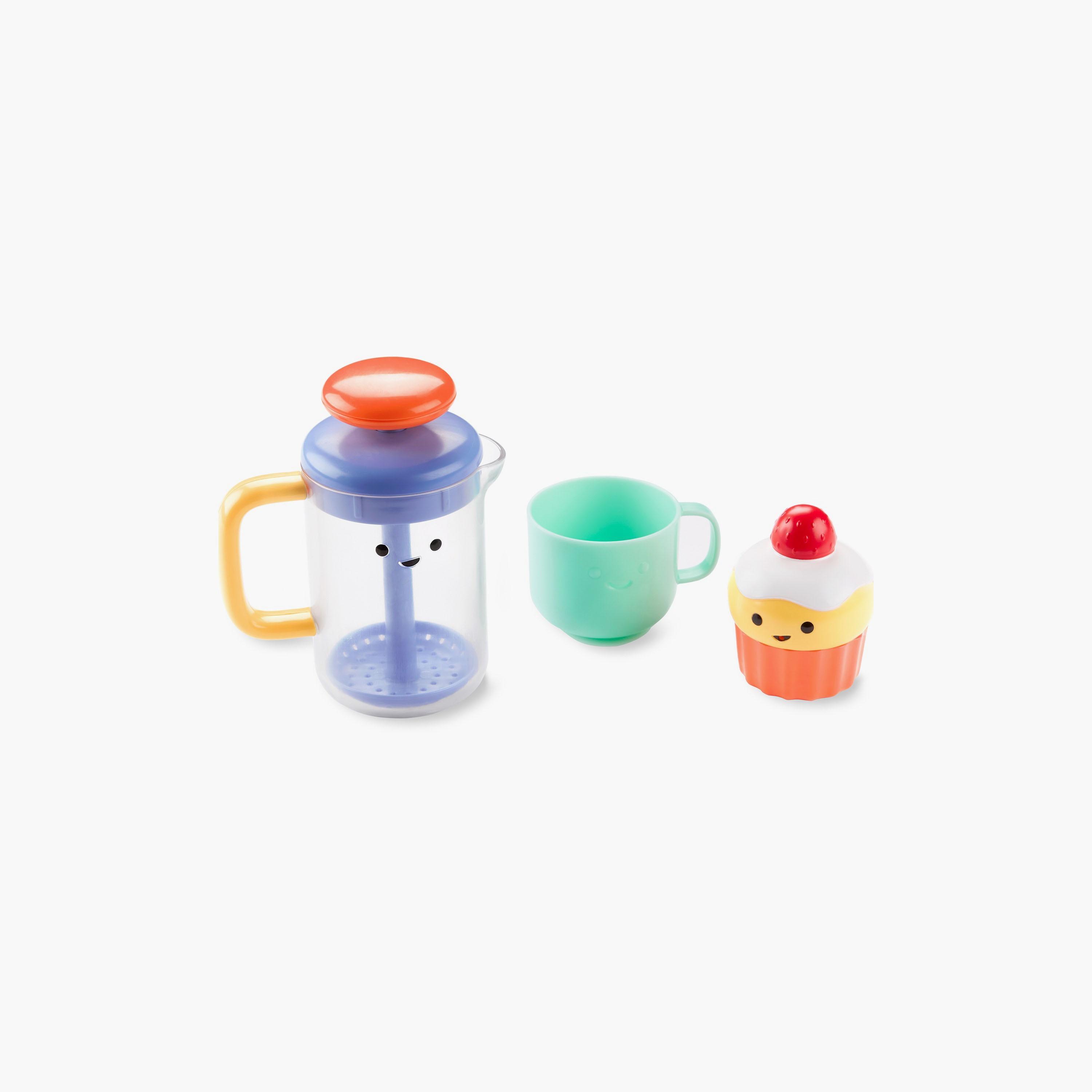 Skip Hop 3-Piece Tub To Table Café French Press Bath Toy - Multi Color-toys-babyandtoddlertoys-bathtoys-image-1