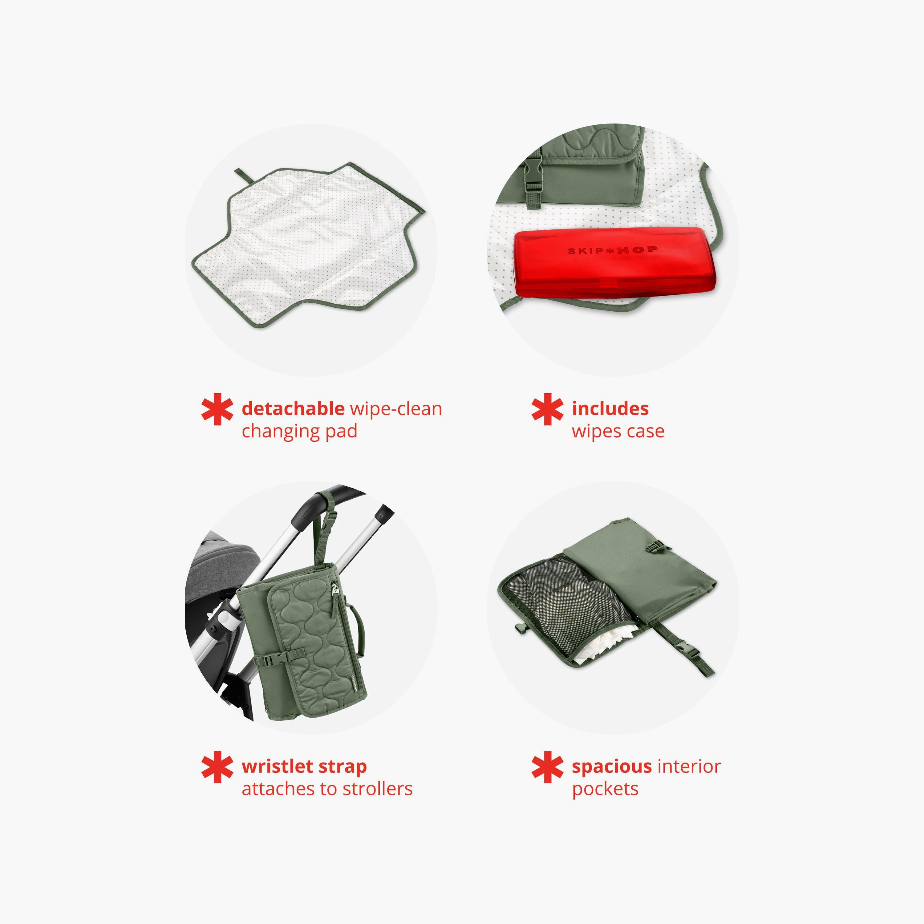 Skip Hop Pronto Signature Changing Mat - Dark Sage-baby-diapering-changingmats-image-6