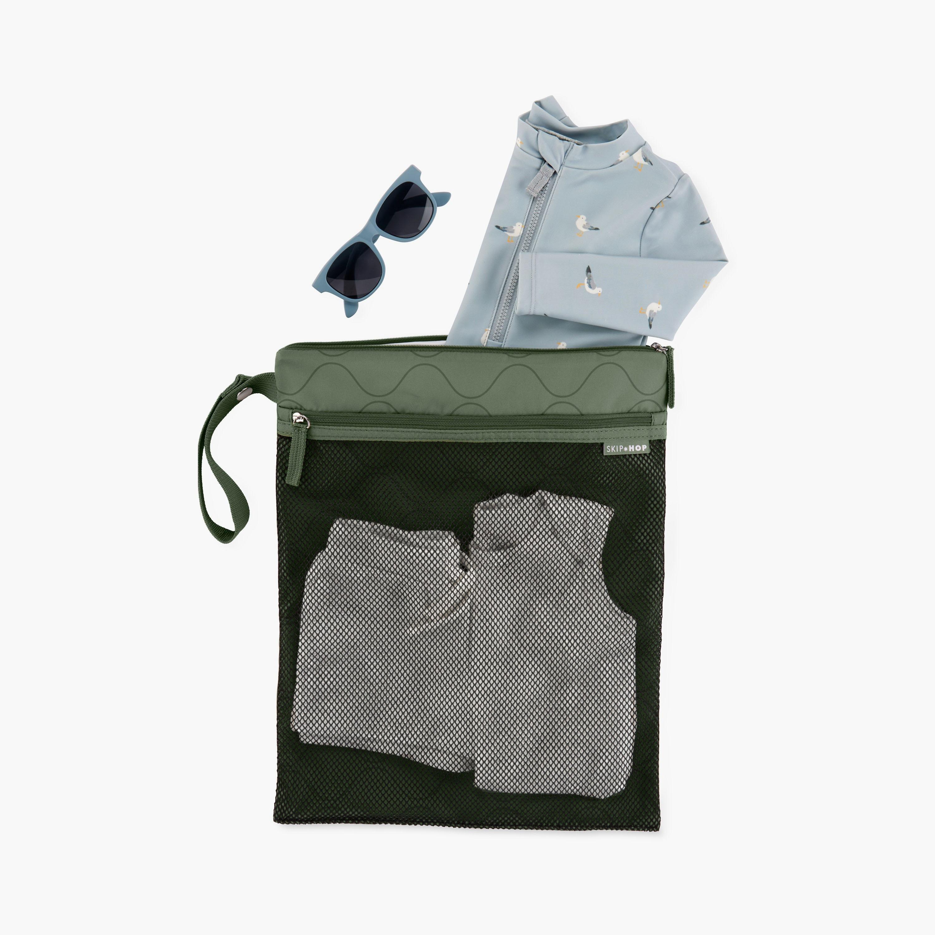 Skip Hop Grab & Go Wet-Dry Bag - Dark Sage-school-bagsandbackpacks-messengerbags-image-2