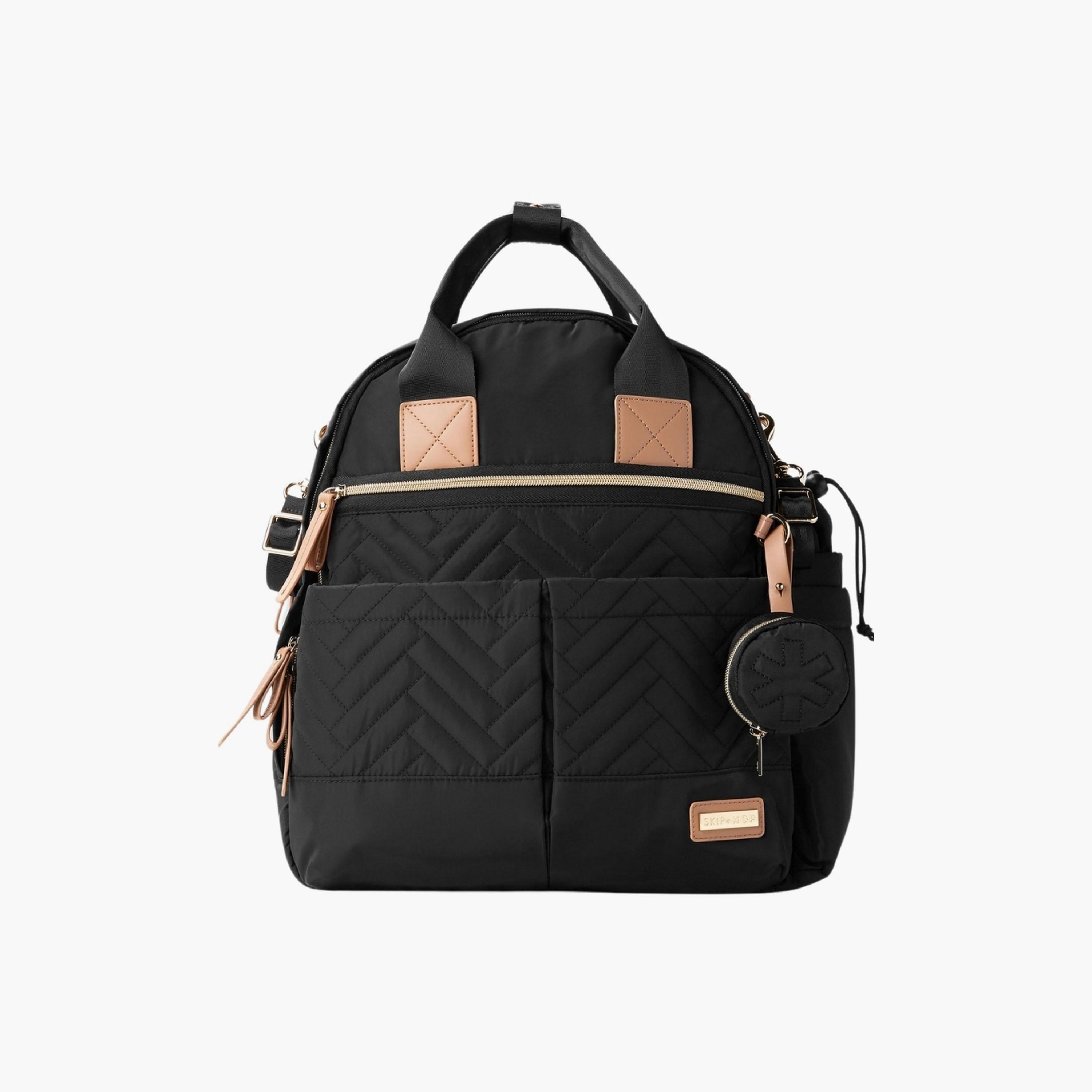 Skip Hop Diaper Backpack with 5-Piece Accessories Black-baby-diapering-diaperbags-image-1