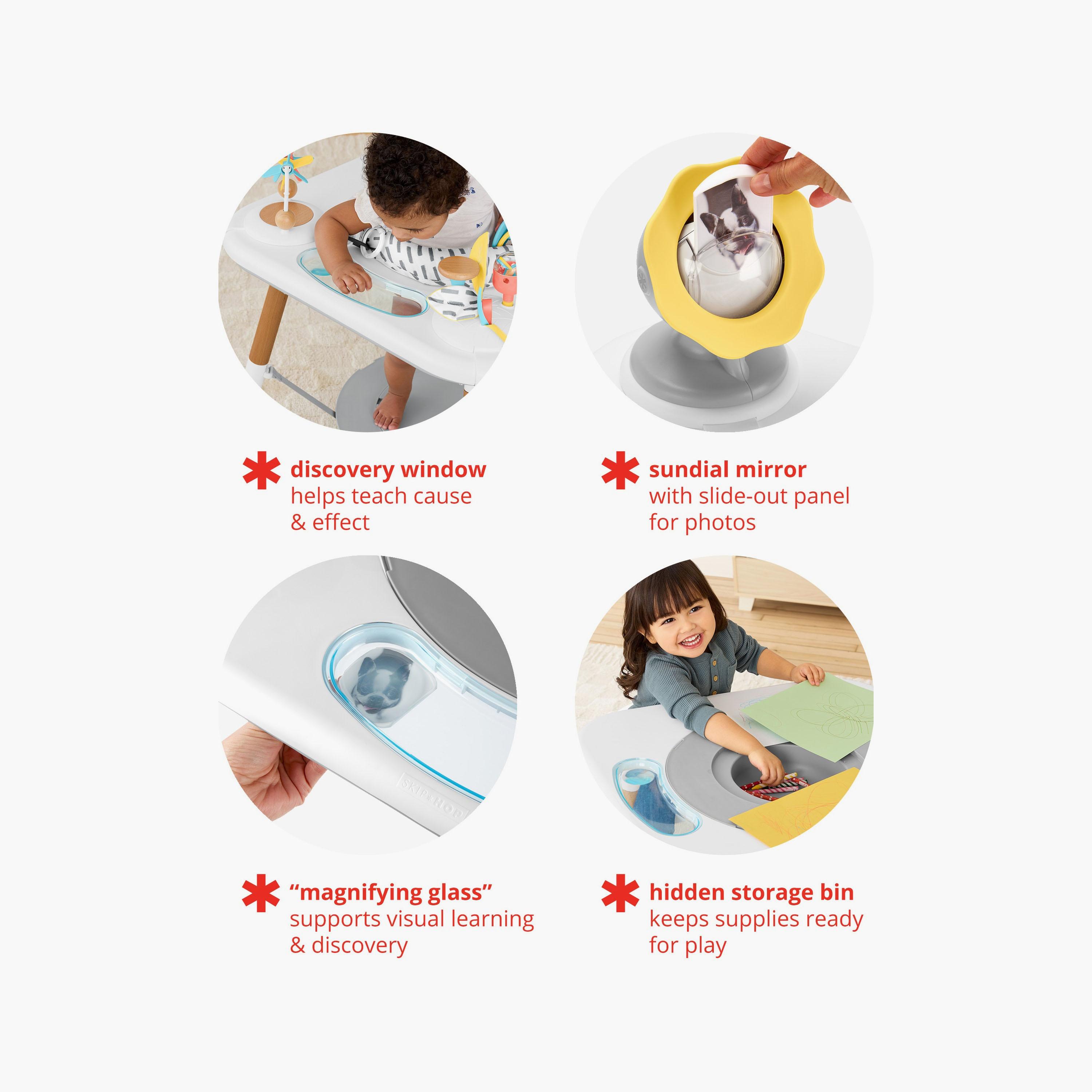 مركز أنشطة ديسكوفيروسيتي ثلاثي المراحل، متعدد الألوان من سكيب هوب-baby-infantactivity-image-5