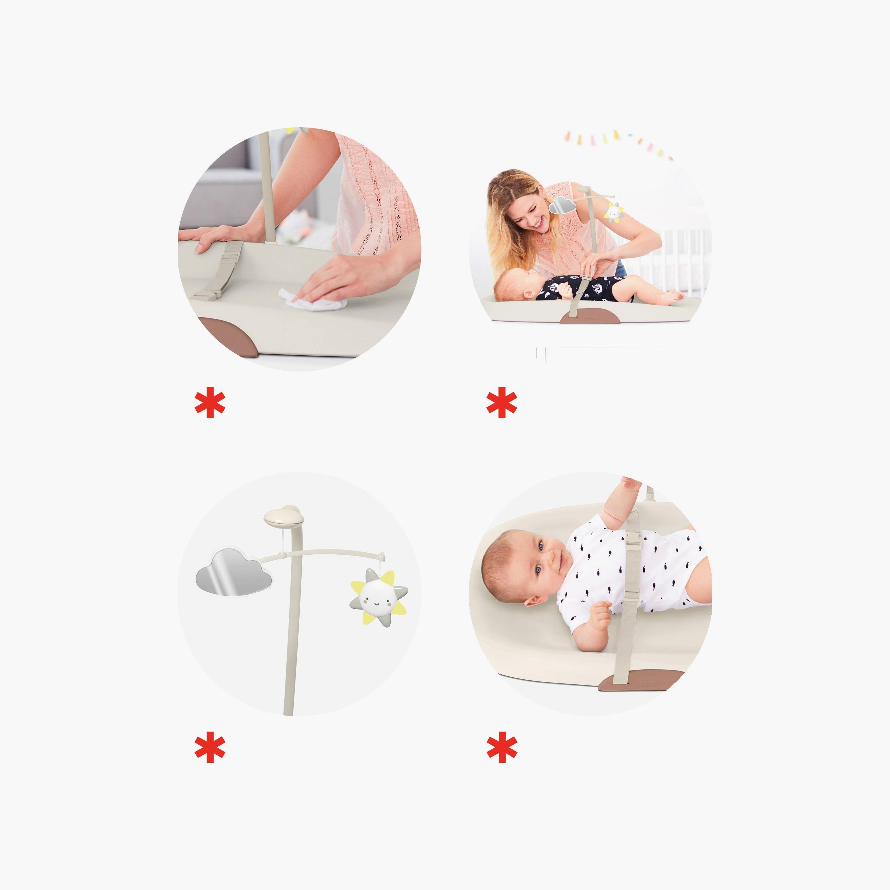 Skip Hop Nursery Style Wipe Clean Changing Pad - Oat - Beige & Brown-baby-bathandcare-changingtables-image-8
