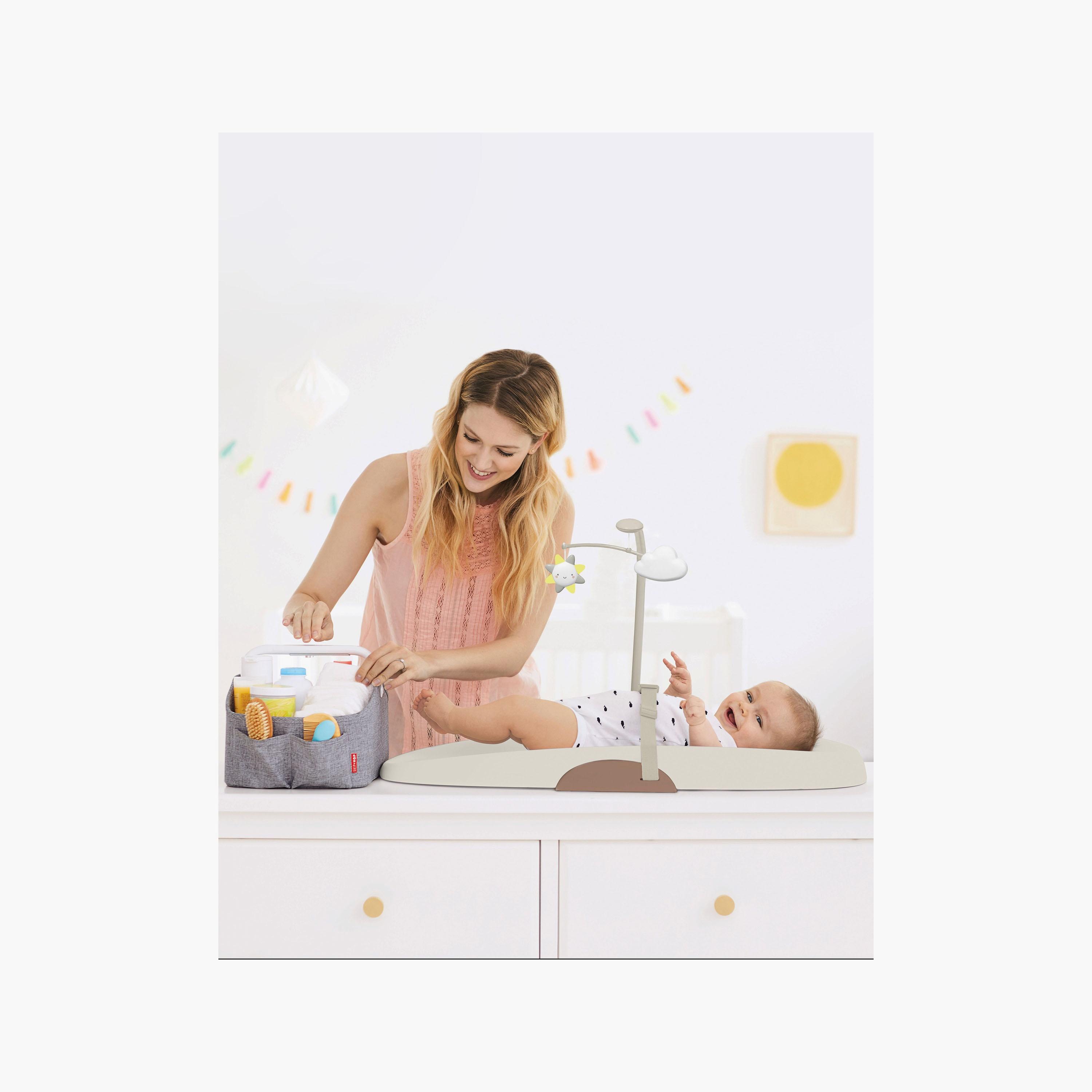 Skip Hop Nursery Style Wipe Clean Changing Pad - Oat - Beige & Brown-baby-bathandcare-changingtables-image-9