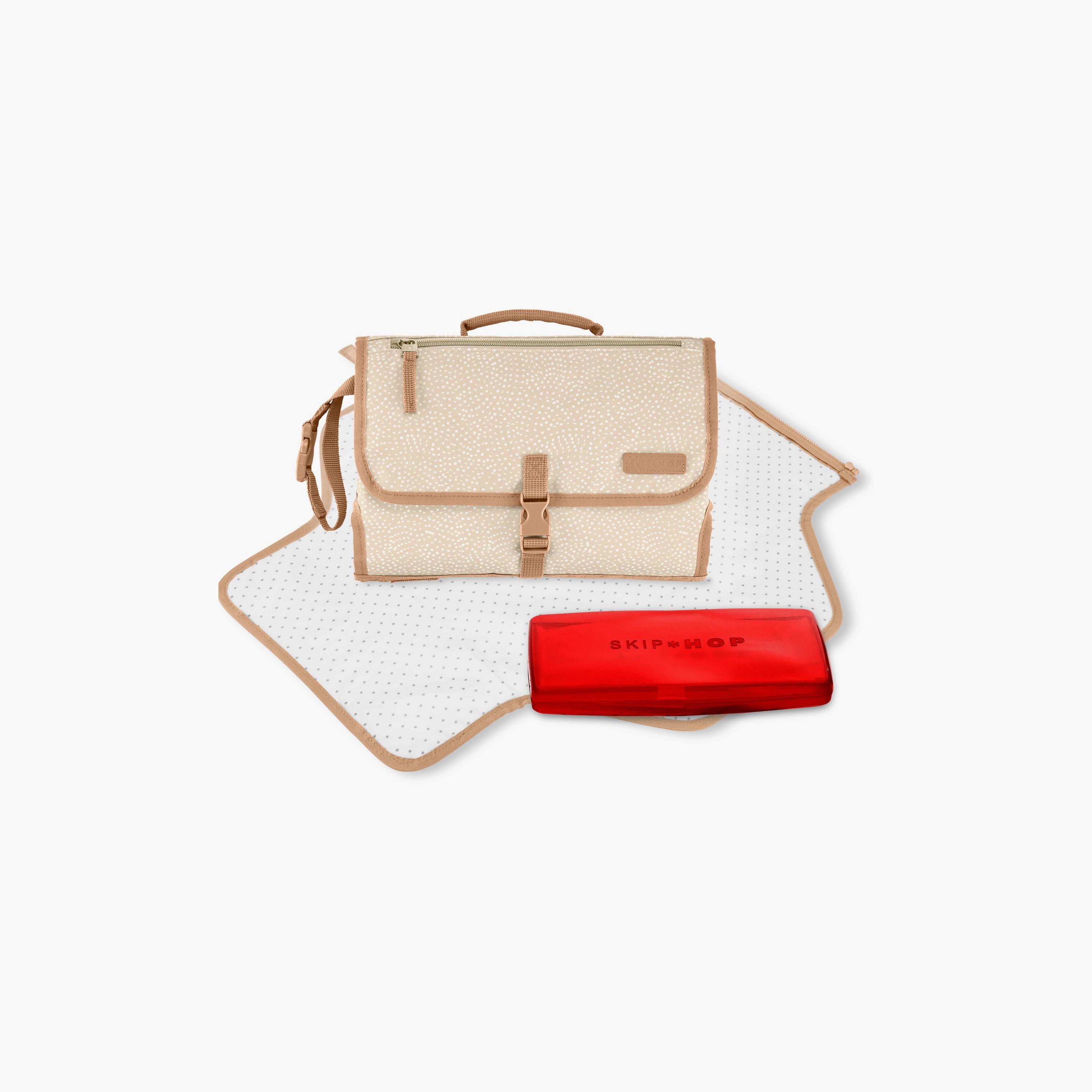 Skip Hop Pronto Changing Mat - Swirl Dot - Tan-baby-diapering-changingmats-image-7