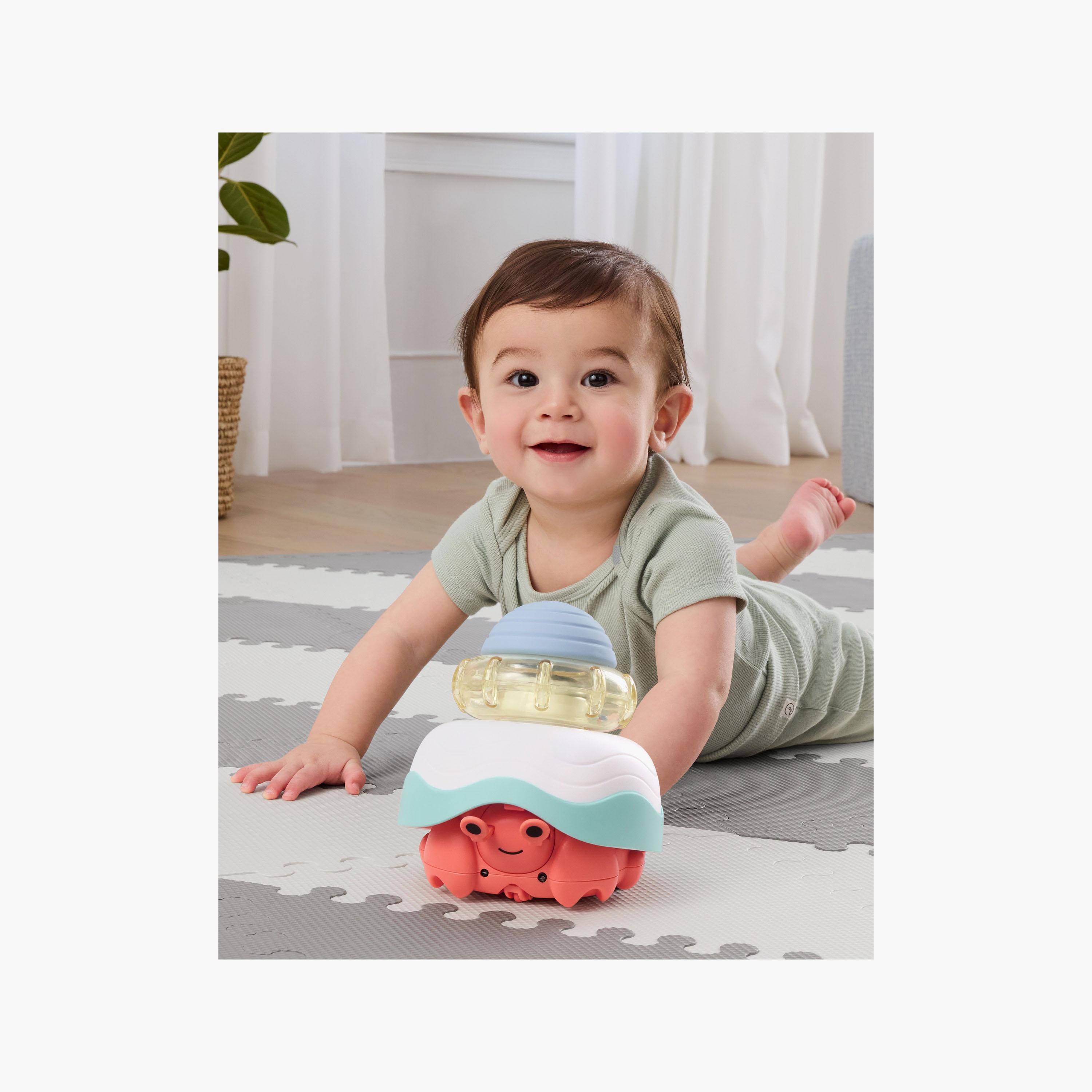 Skip Hop Stack & Crawl 4-In-1 Crab Musical Toy - Multi Color-toys-babyandtoddlertoys-lightsandmusicaltoys-image-4