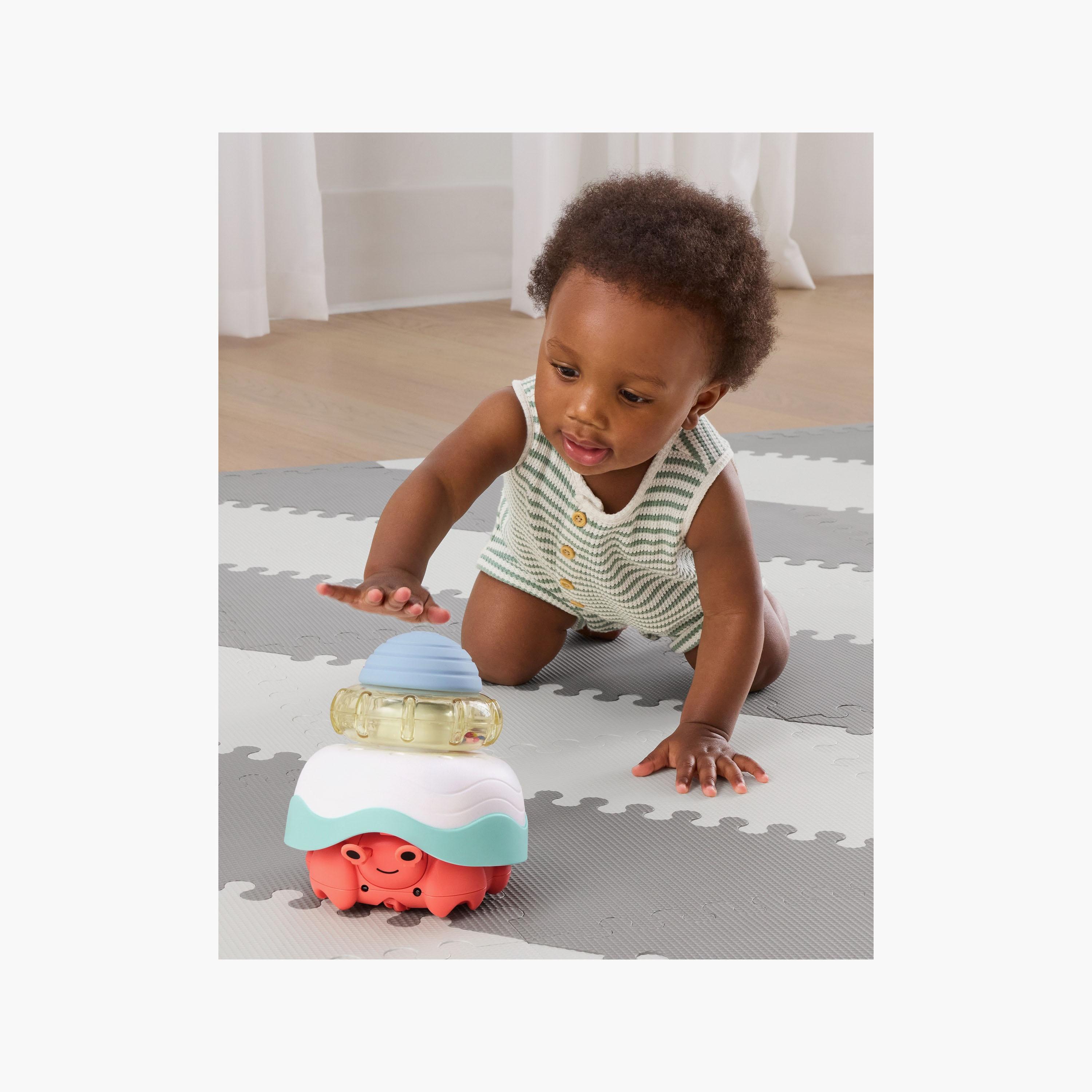 Skip Hop Stack & Crawl 4-In-1 Crab Musical Toy - Multi Color-toys-babyandtoddlertoys-lightsandmusicaltoys-image-5
