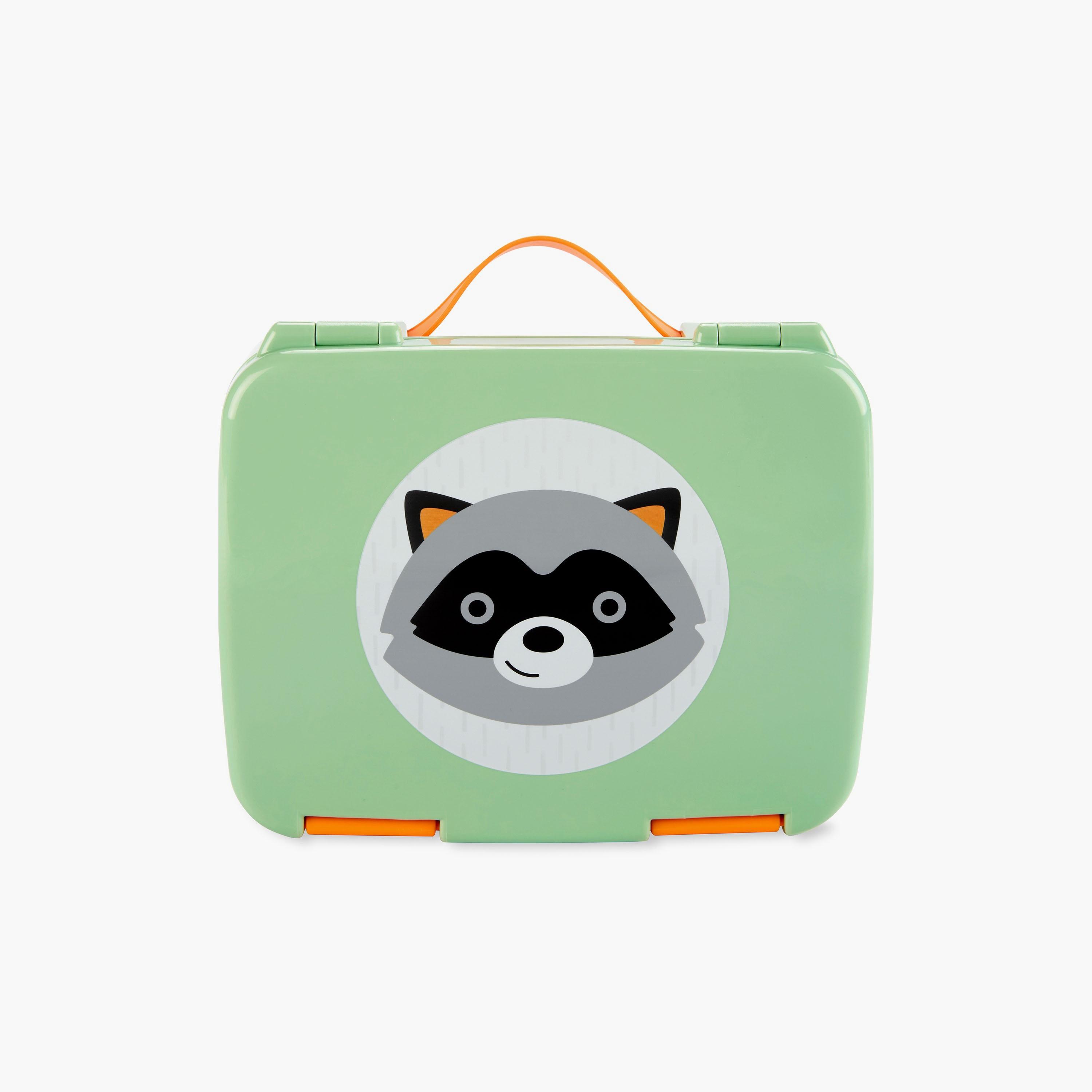Zoo Bento Lunch Box with 2-Piece Container - Racoon-school-lunchessentials-lunchboxes-image-2