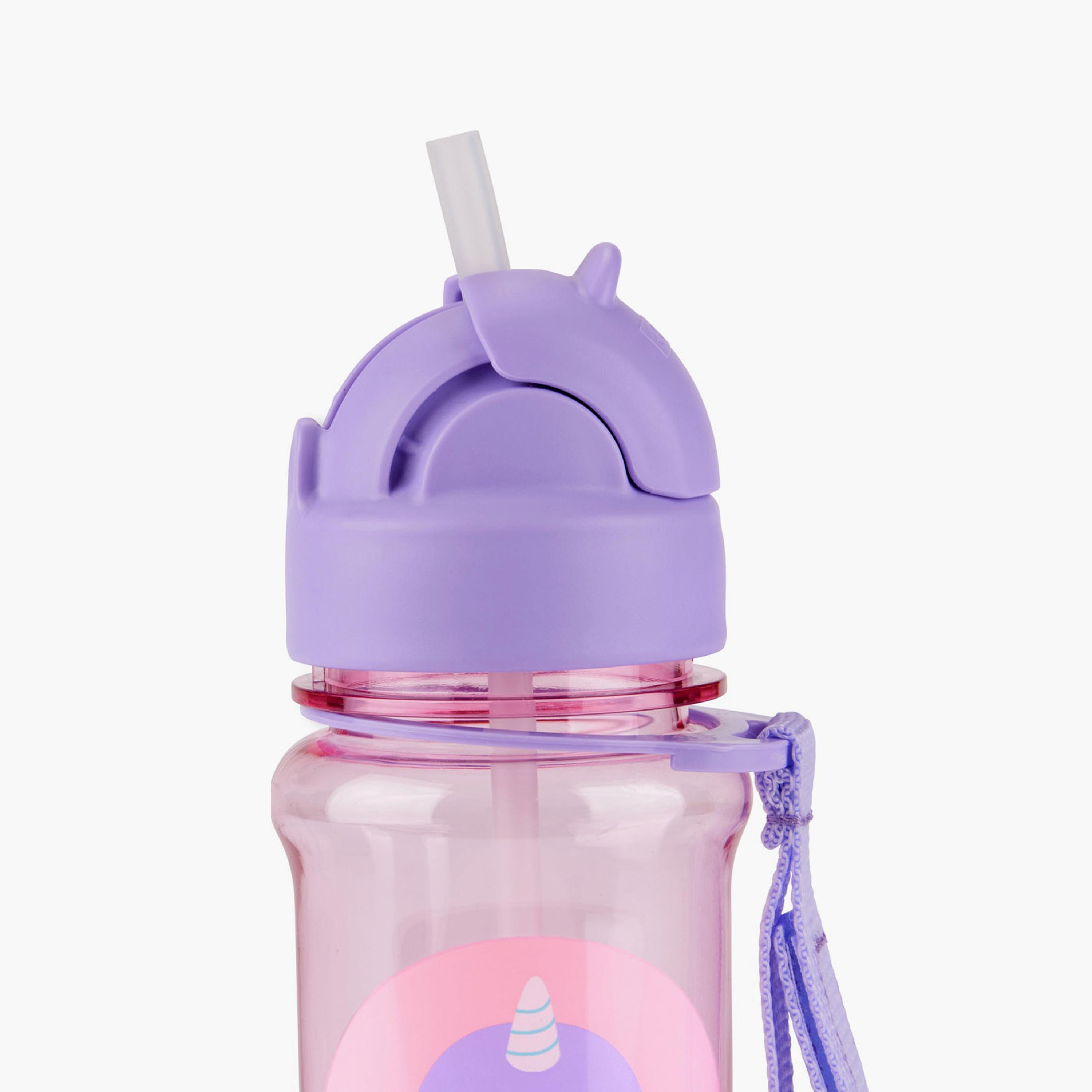 Skip Hop Zoo Tritan Straw Bottle - Narwhal - 350 ml-school-waterbottles-image-3