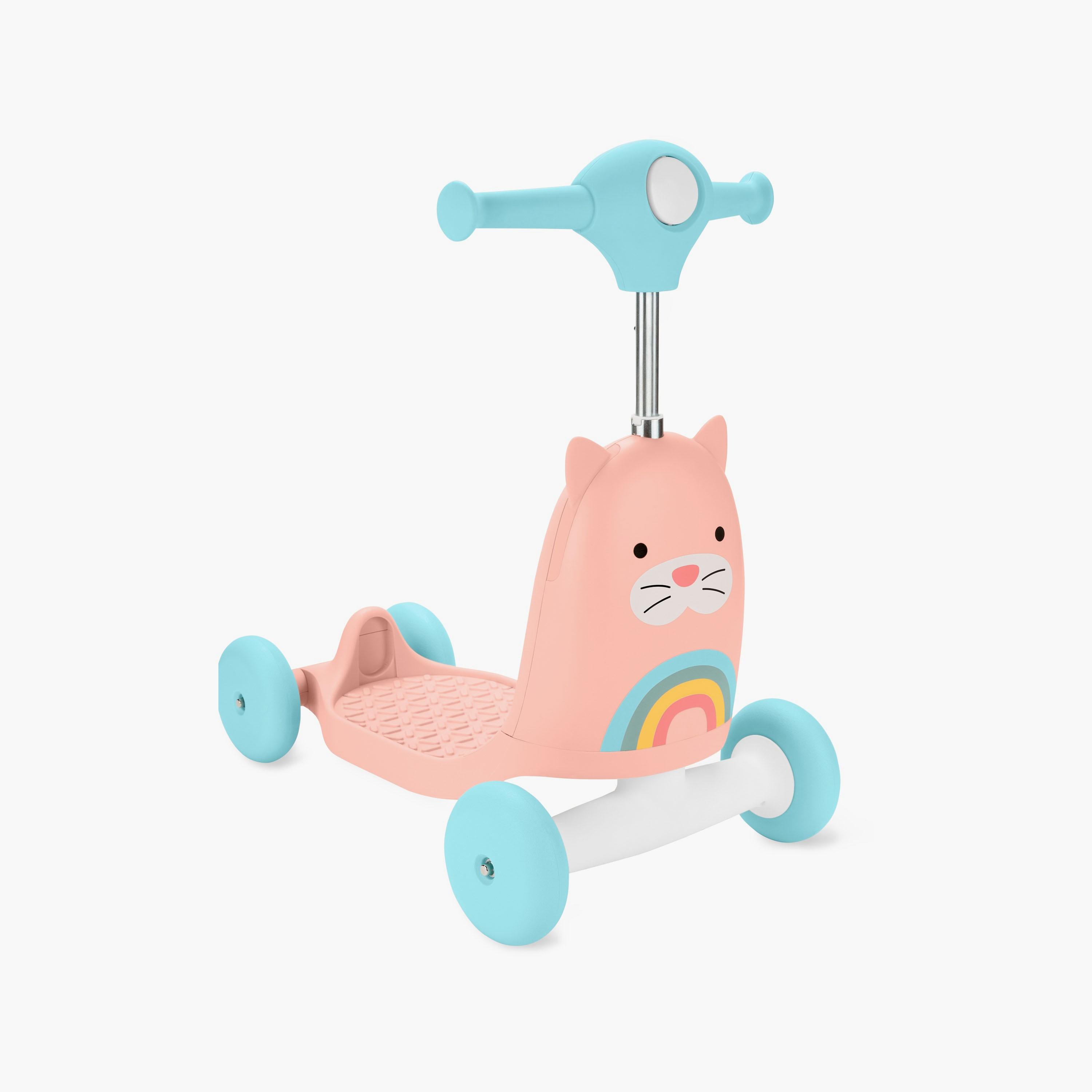 Skip Hop Zoo 3-In-1 Ride On - Cat - Multi Color-toys-outdoor-bikesandrideons-manualrideons-image-2