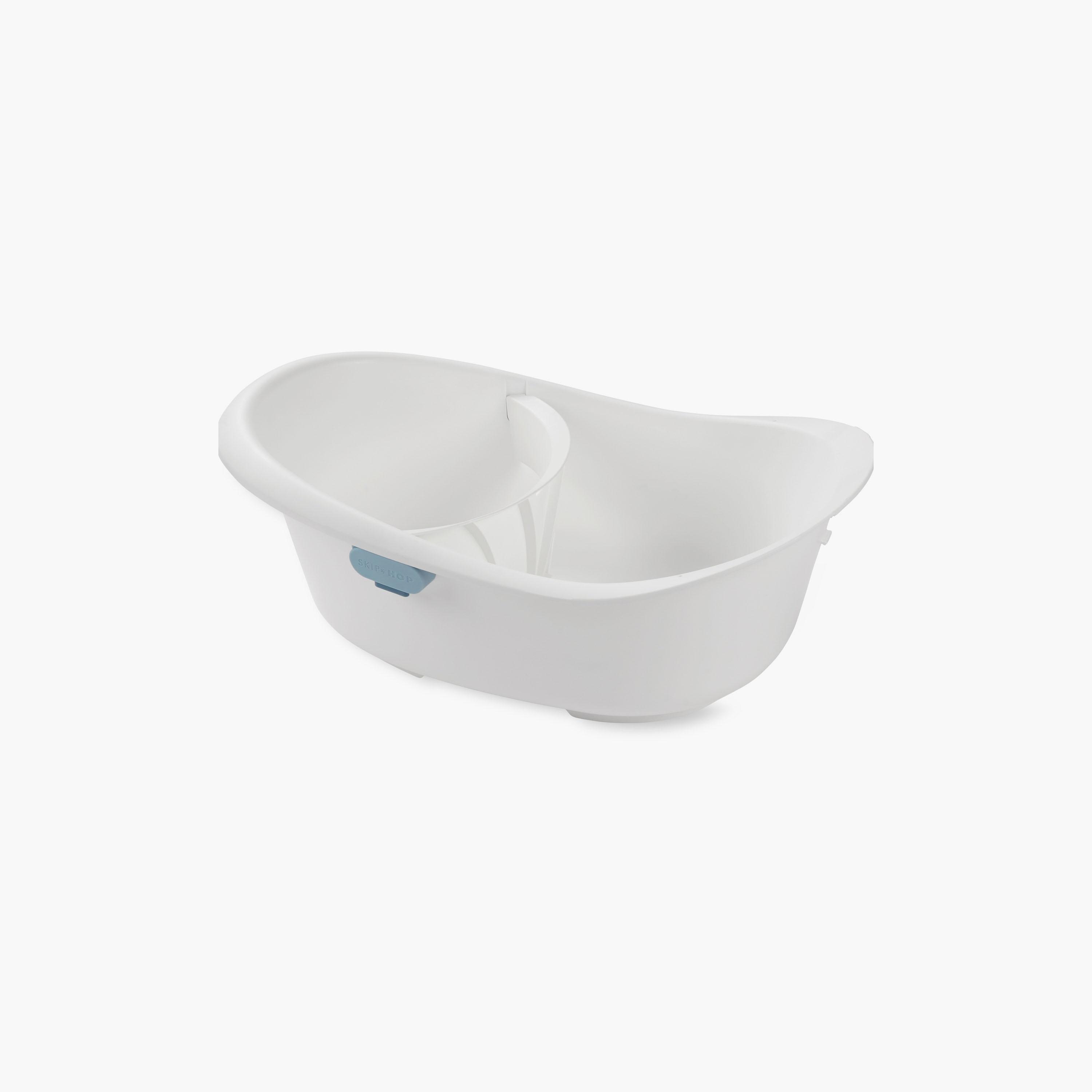 Skip Hop Wave 4-In-1 Bath Tub - White & Blue-baby-bathandcare-bathtubs-image-4