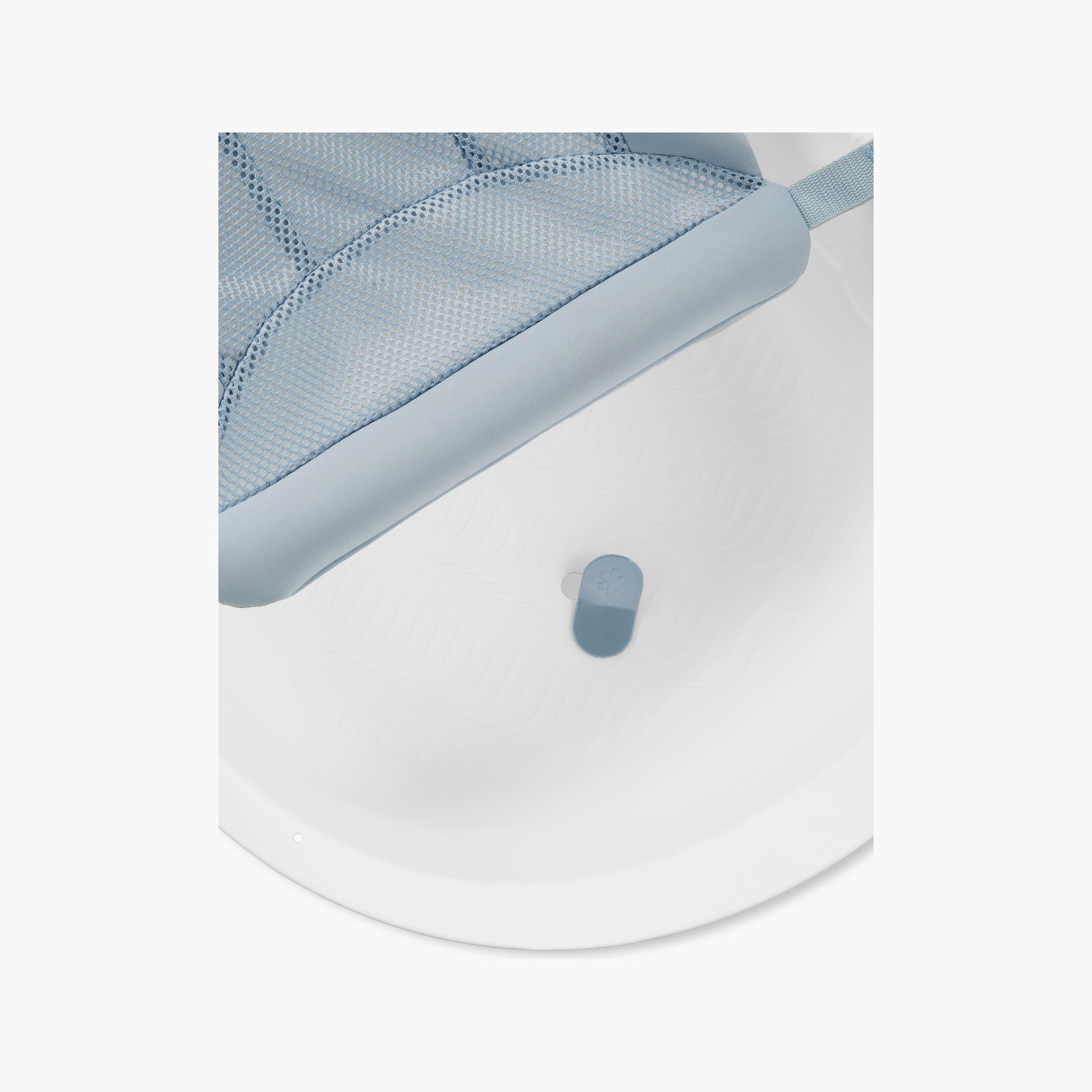 Skip Hop Wave 4-In-1 Bath Tub - White & Blue-baby-bathandcare-bathtubs-image-6