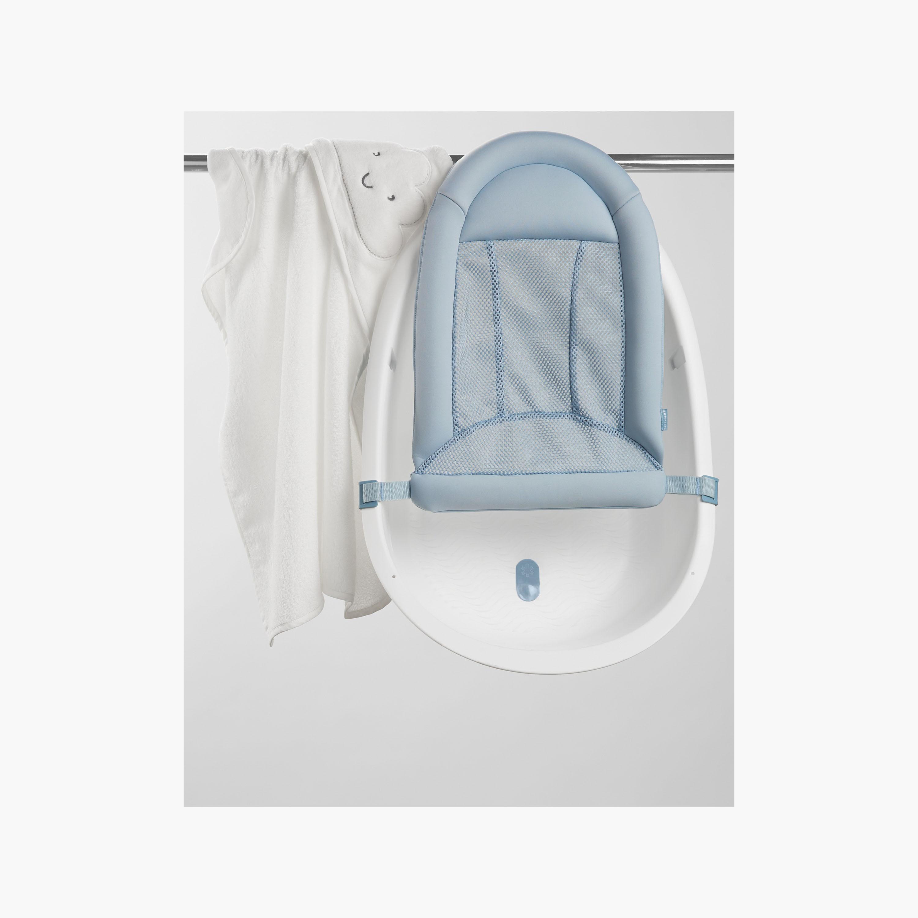 Skip Hop Wave 4-In-1 Bath Tub - White & Blue-baby-bathandcare-bathtubs-image-7