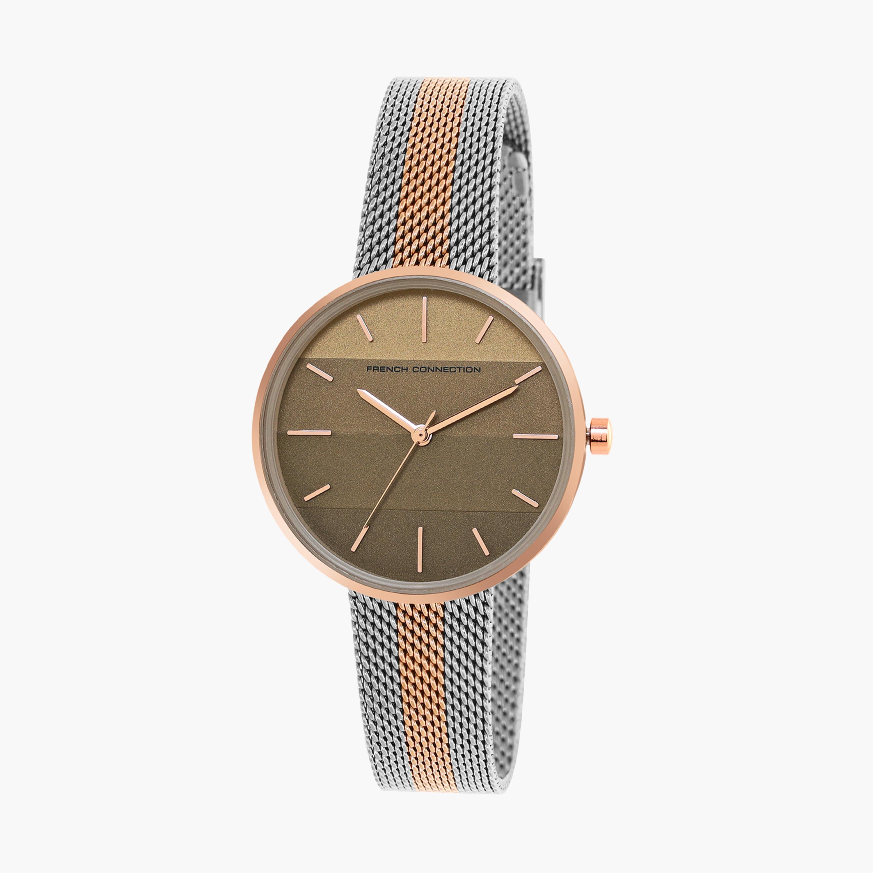 French Connection Women's 30MM Gold Analog Metal Strap Watch | FCN00042C-women-watchesandjewellery-watches-image-2