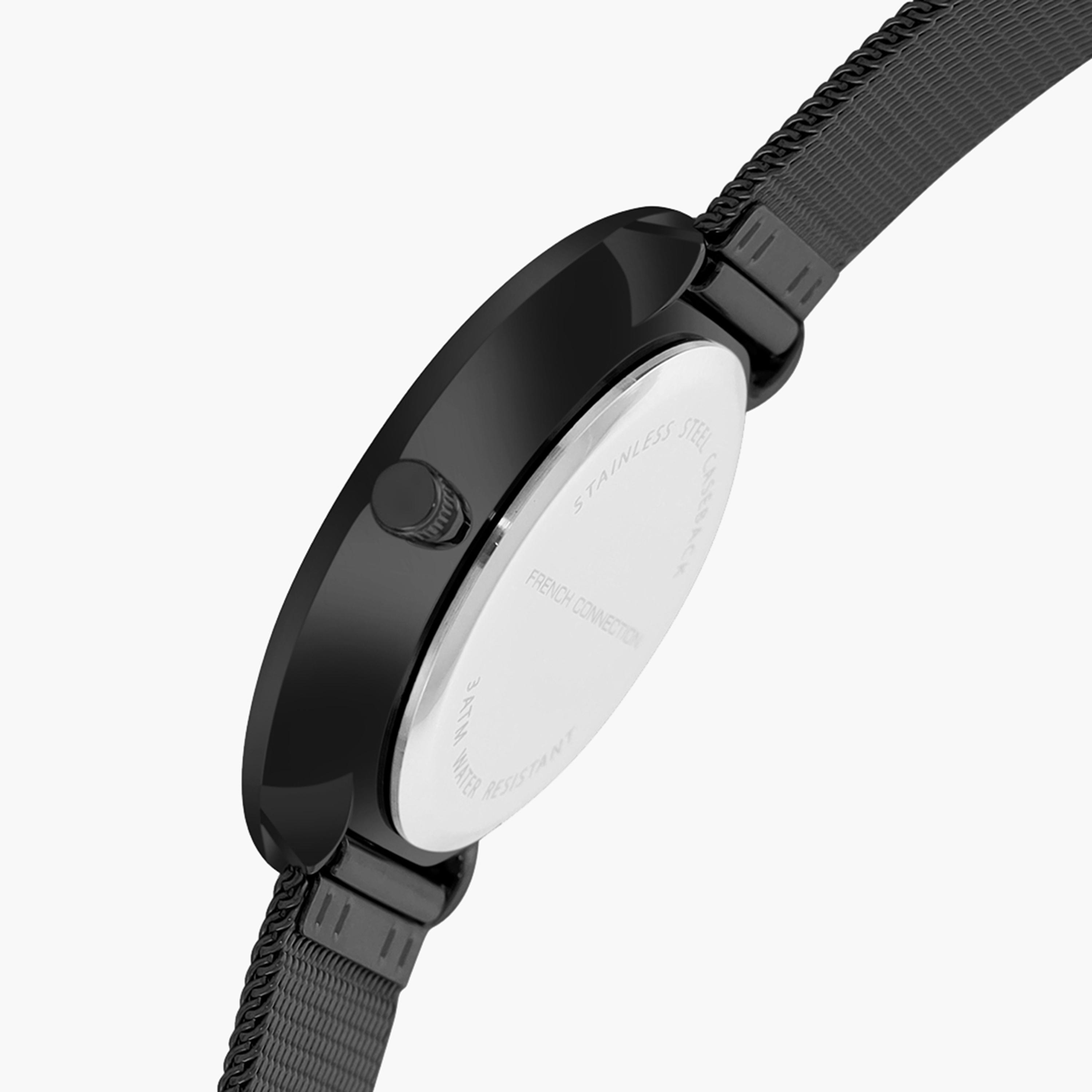 فرينش كونيكشن- ساعة رجالية تناظرية سوار ستانلس ستيل لون أسود  41 مم | FCB01BM-men-watchesandjewellery-watches-image-4