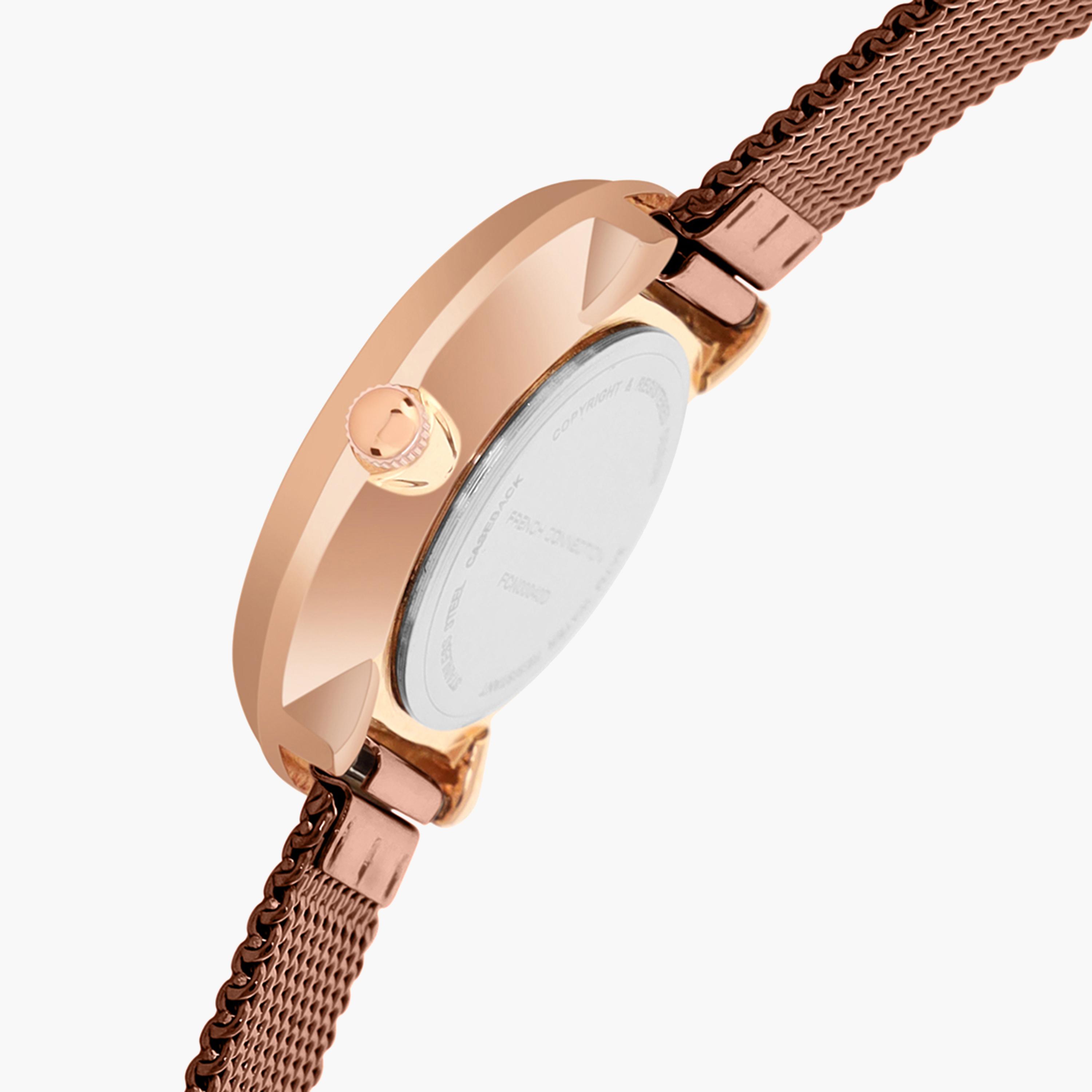 فرينش كونيكشن- ساعة نسائية تناظرية سوار معدني لون بني  30 مم Brown | FCN00040D-women-watchesandjewellery-watches-image-4