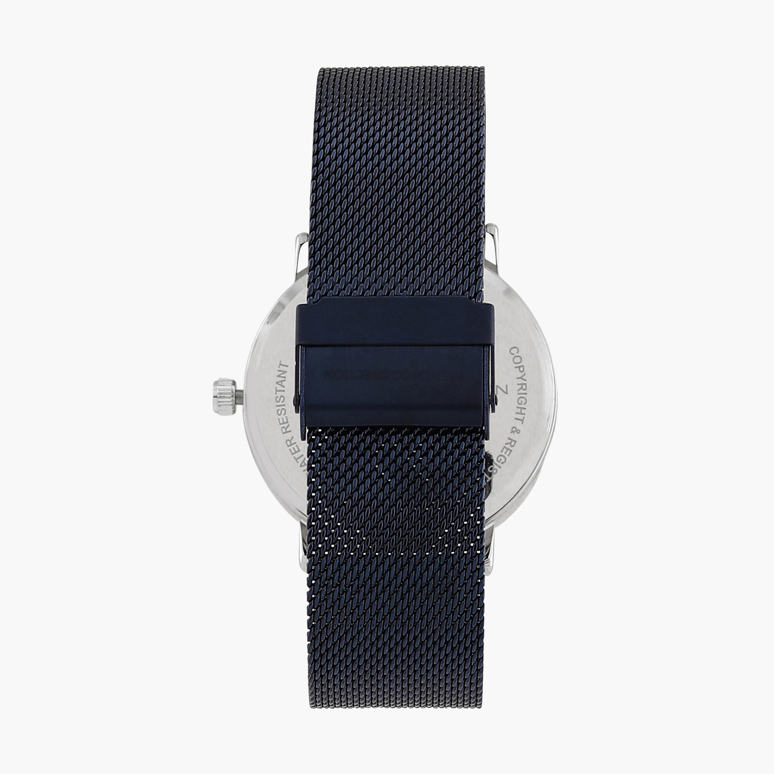 فرينش كونيكشن- ساعة رجالية تناظرية سوار ستانلس ستيل لون أسود  42 مم | FCN00044F-men-watchesandjewellery-watches-image-6