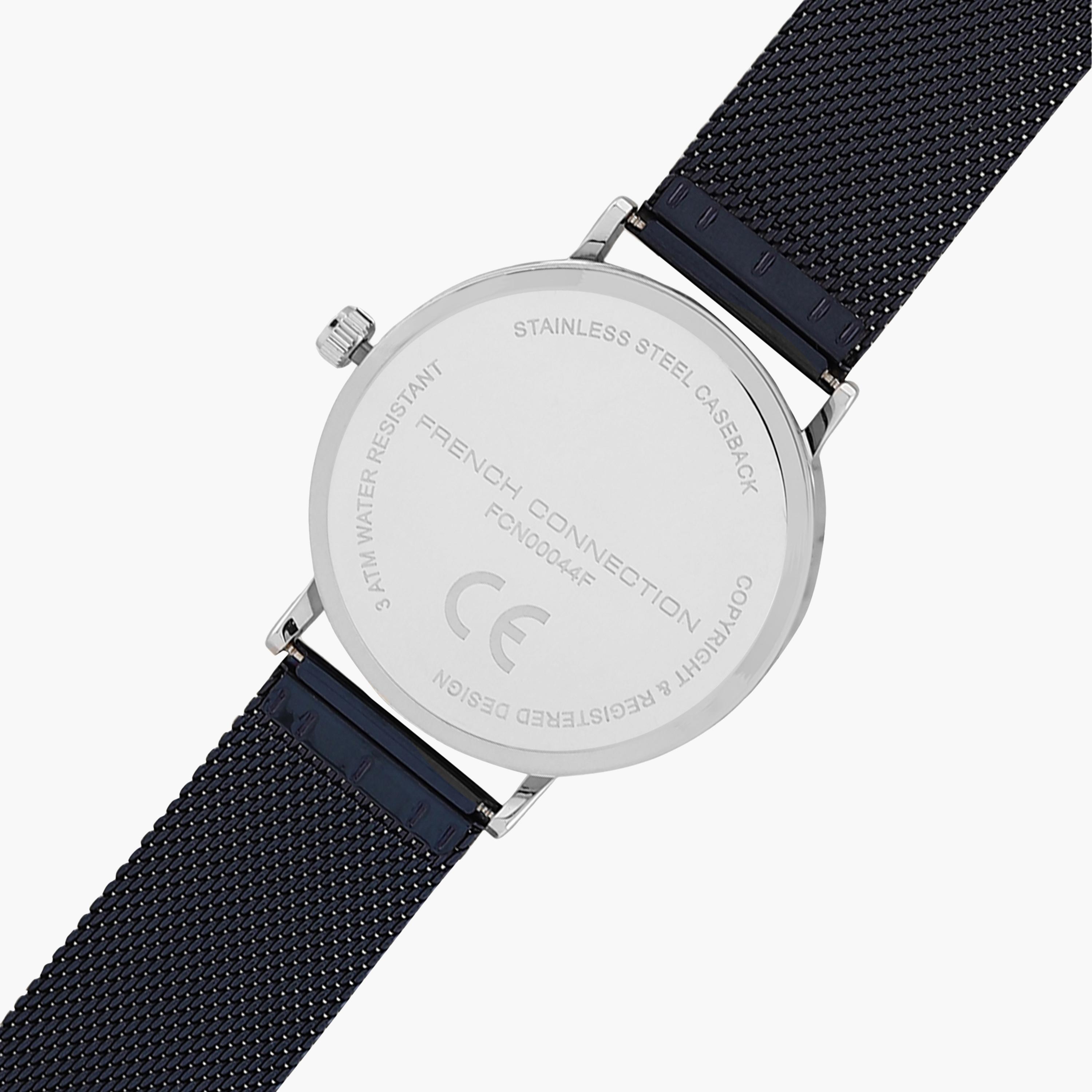 فرينش كونيكشن- ساعة رجالية تناظرية سوار ستانلس ستيل لون أسود  42 مم | FCN00044F-men-watchesandjewellery-watches-image-8