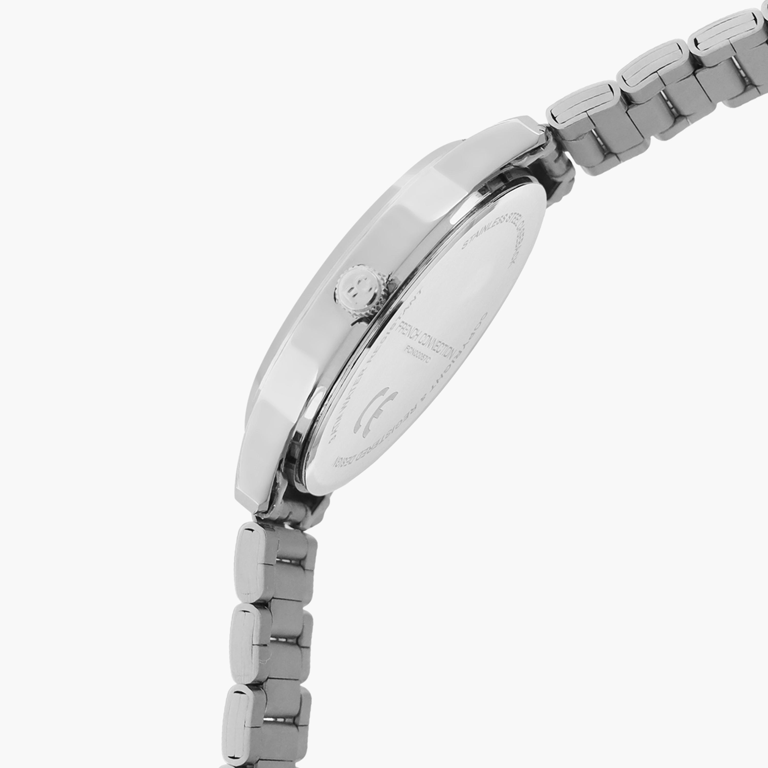 فرينش كونيكشن- ساعة رجالية تناظرية سوار ستانلس ستيل لون فضي  43 مم | FCN00057C-men-watchesandjewellery-watches-image-4