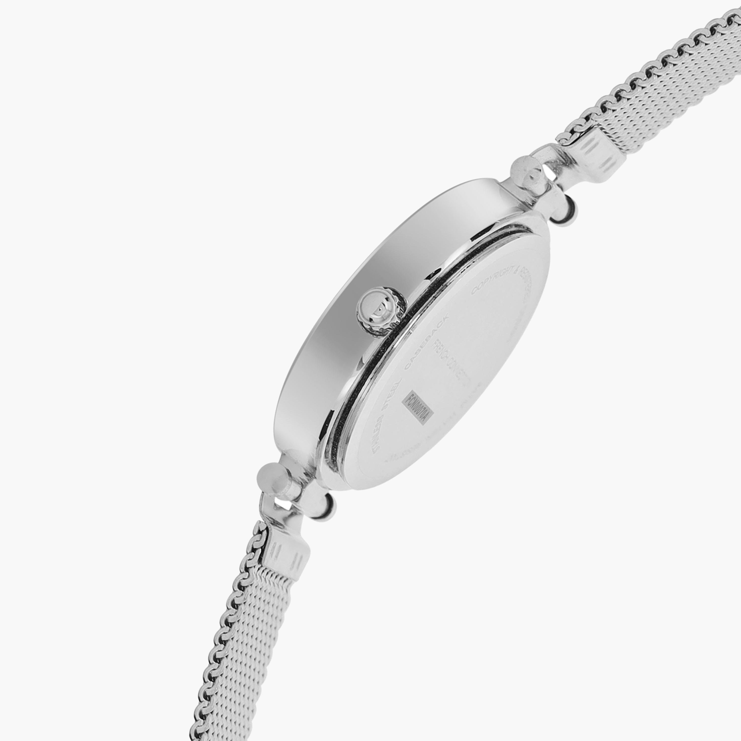 فرينش كونيكشن- ساعة نسائية تناظرية سوار ستانلس ستيل لون فضي  33 مم | FCN00070A-women-watchesandjewellery-watches-image-4