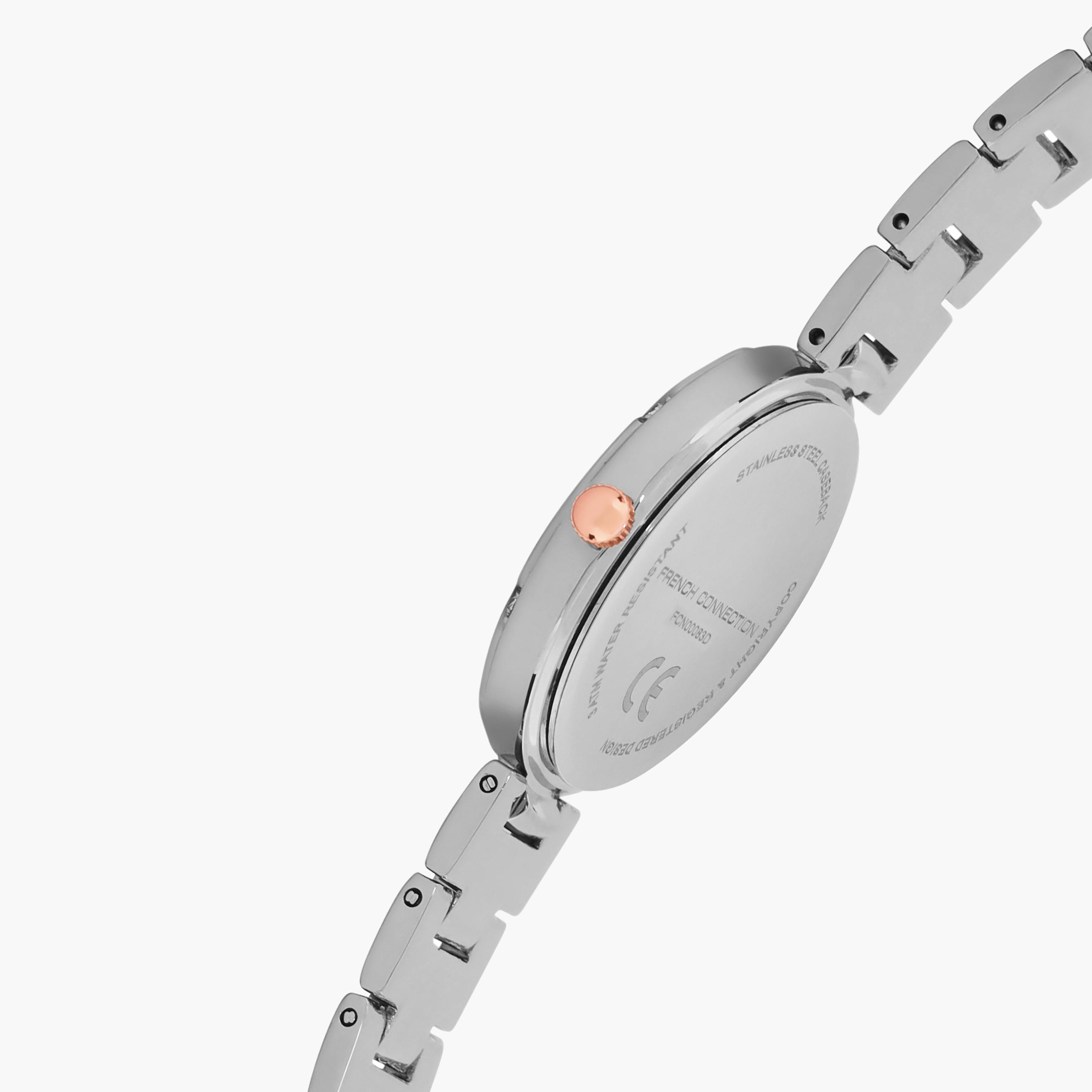 فرينش كونيكشن- ساعة نسائية تناظرية سوار ستانلس ستيل لون ثنائي  33 مم | FCN00083D-women-watchesandjewellery-watches-image-4
