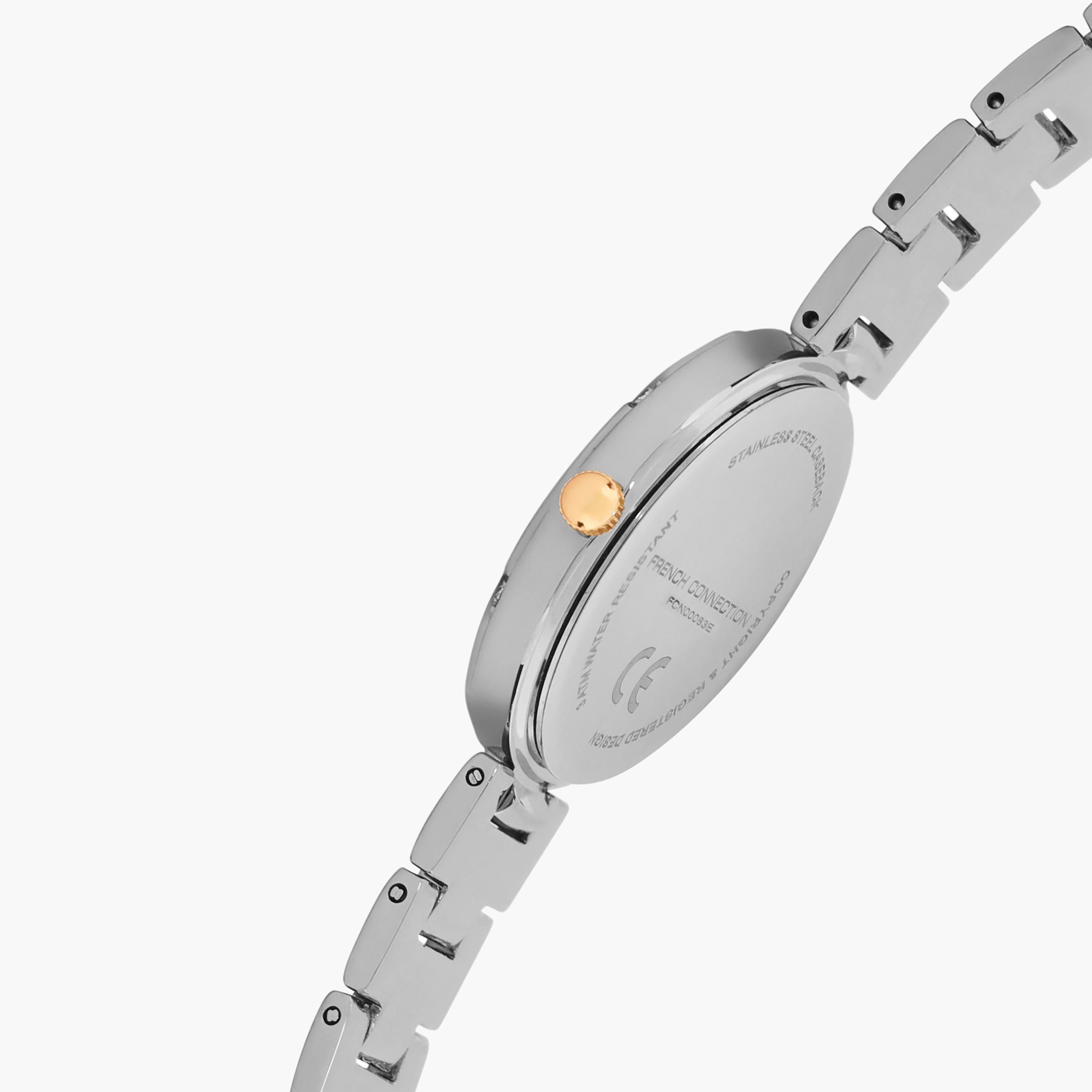 فرينش كونيكشن- ساعة نسائية تناظرية سوار ستانلس ستيل لون ثنائي  33 مم | FCN00083E-women-watchesandjewellery-watches-image-4