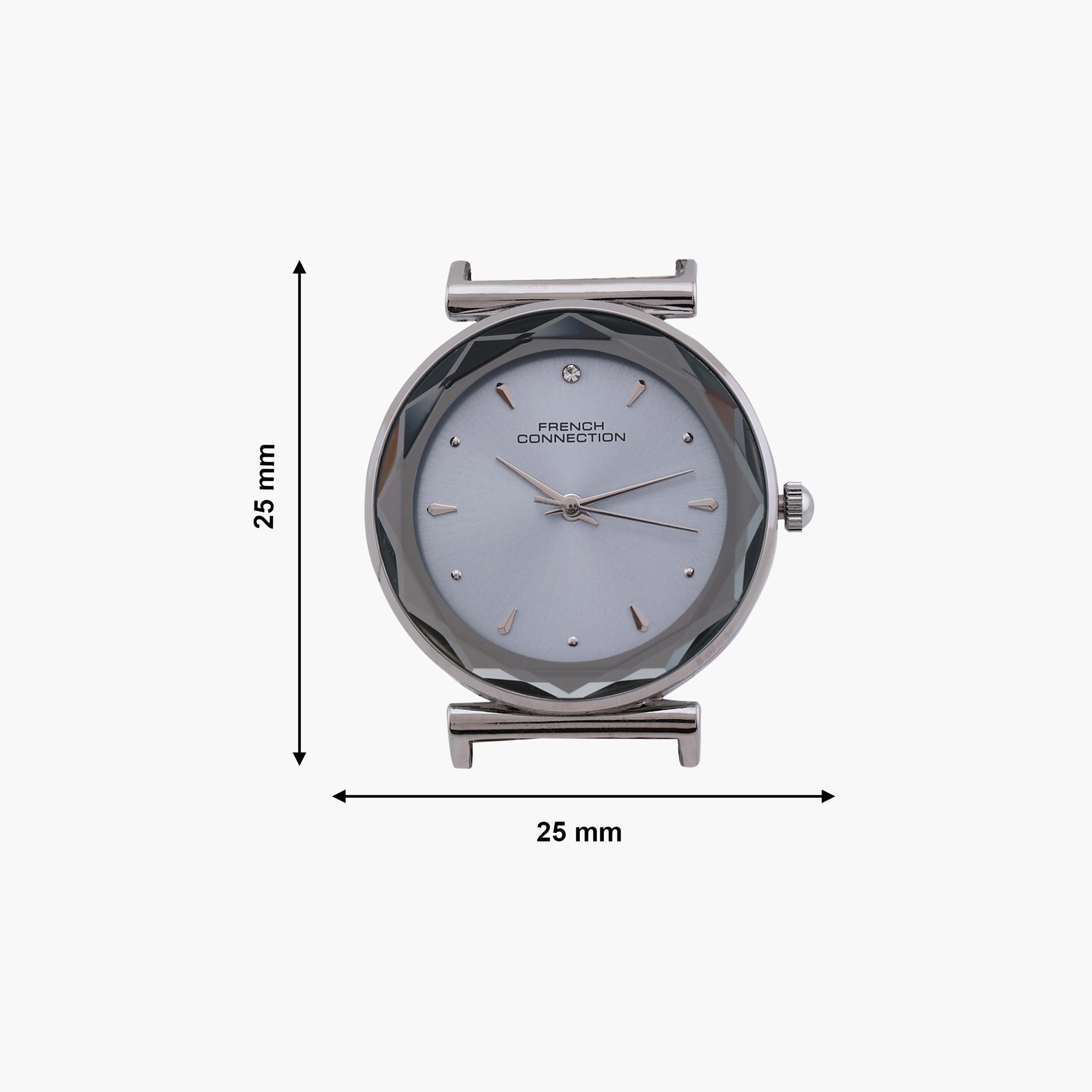 فرينش كونيكشن- ساعة نسائية تناظرية سوار ستانلس ستيل لون فضي  32 مم | FCN00086D-women-watchesandjewellery-watches-image-7