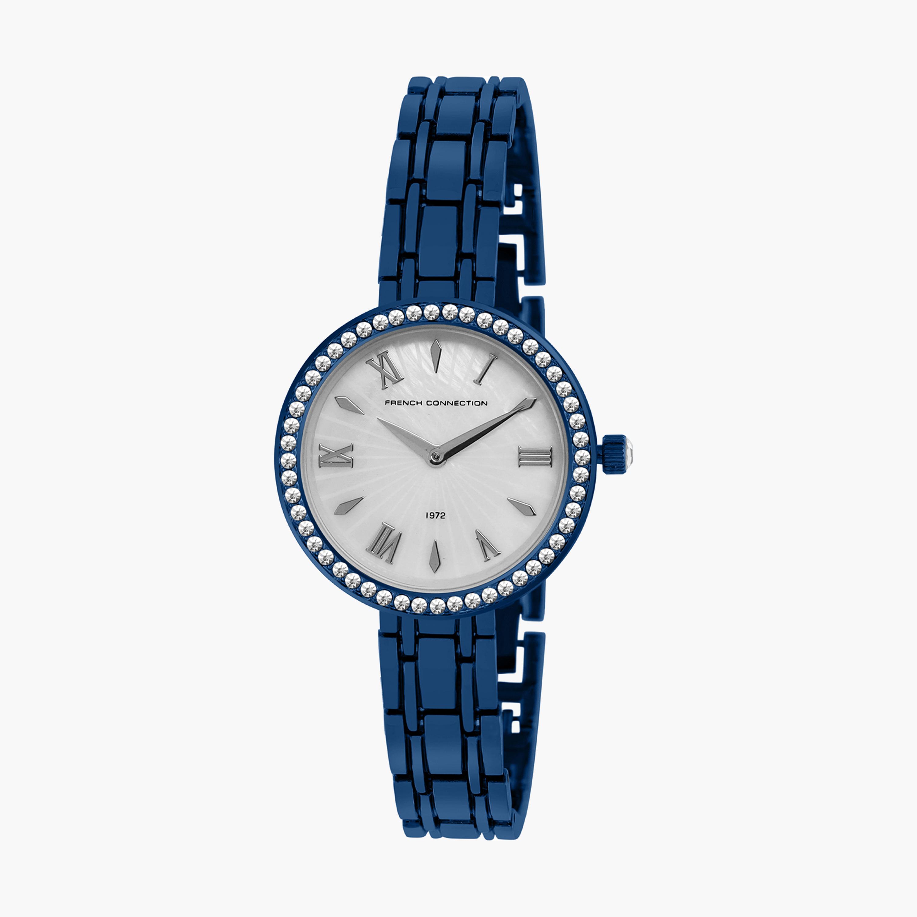 فرينش كونيكشن- ساعة نسائية تناظرية سوار ستانلس ستيل لون أزرق  32 مم | FCE21U-women-watchesandjewellery-watches-image-2