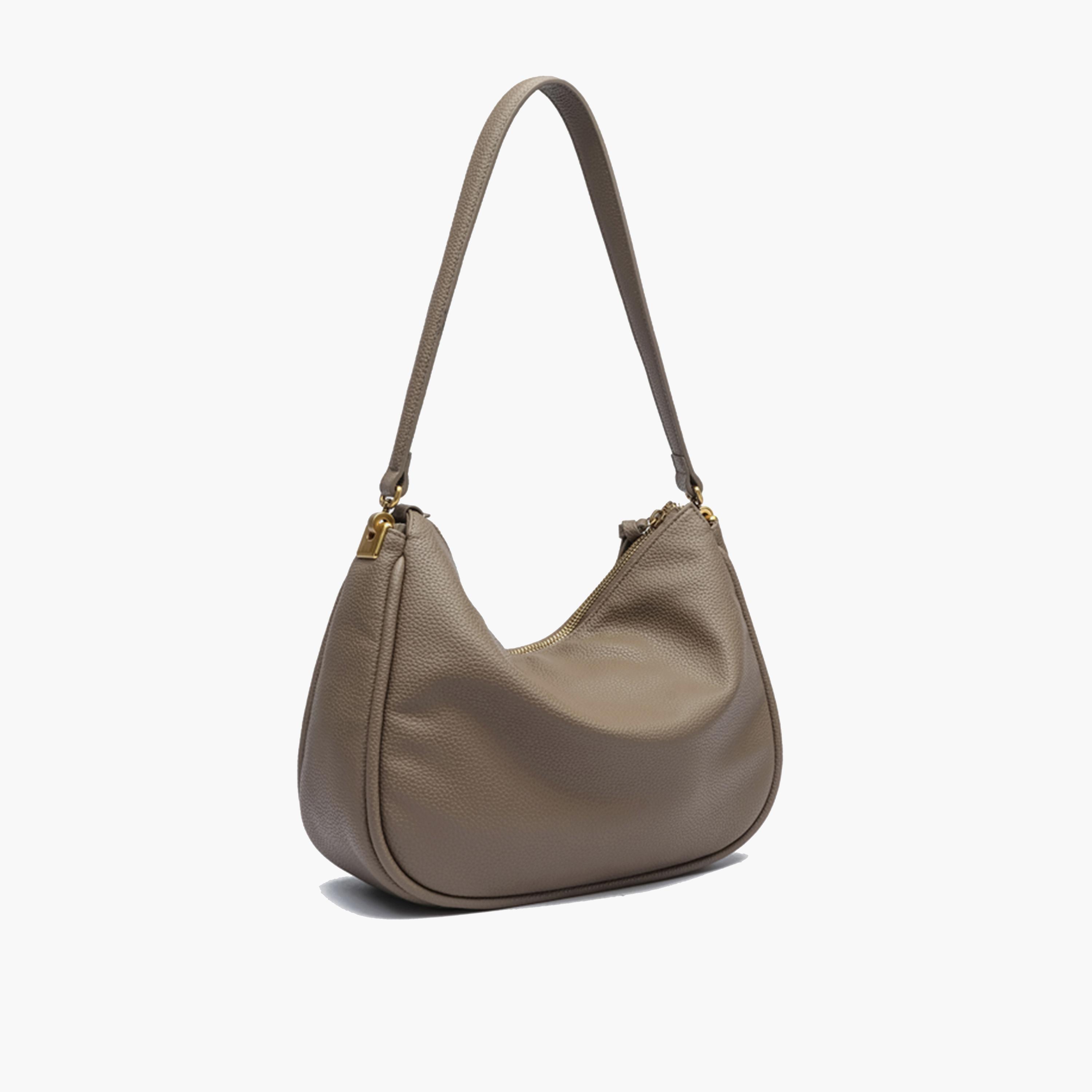 BCBG Textured Shoulder Bag with Zipper and Detachable Strap | 32 x 23.5 x 10.5 cm-women-bagsandwallets-handbags-image-6