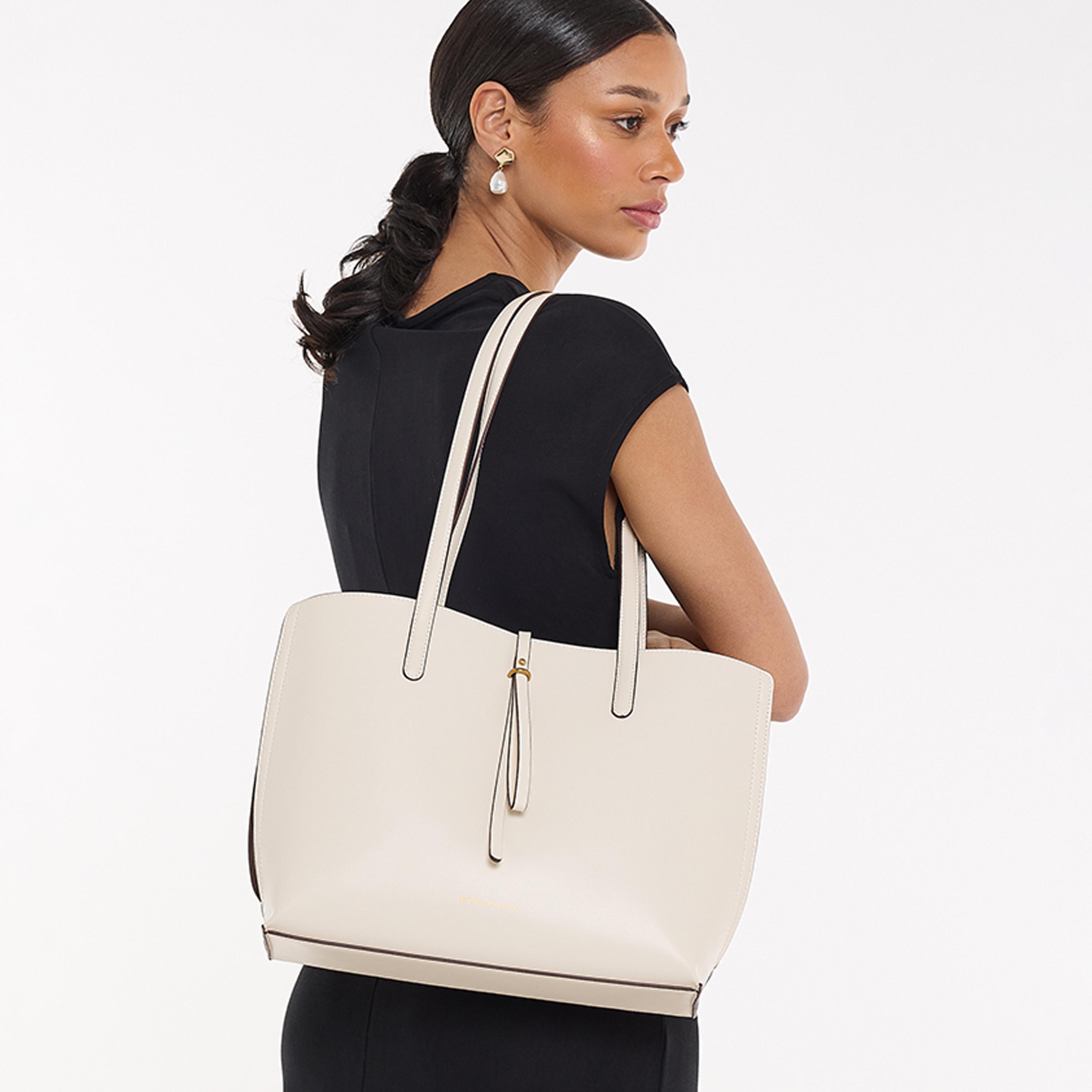 BCBG Double-Handle Tote Bag with Magnetic Closure | 37 x 26 x 12 cm-women-bagsandwallets-handbags-image-2