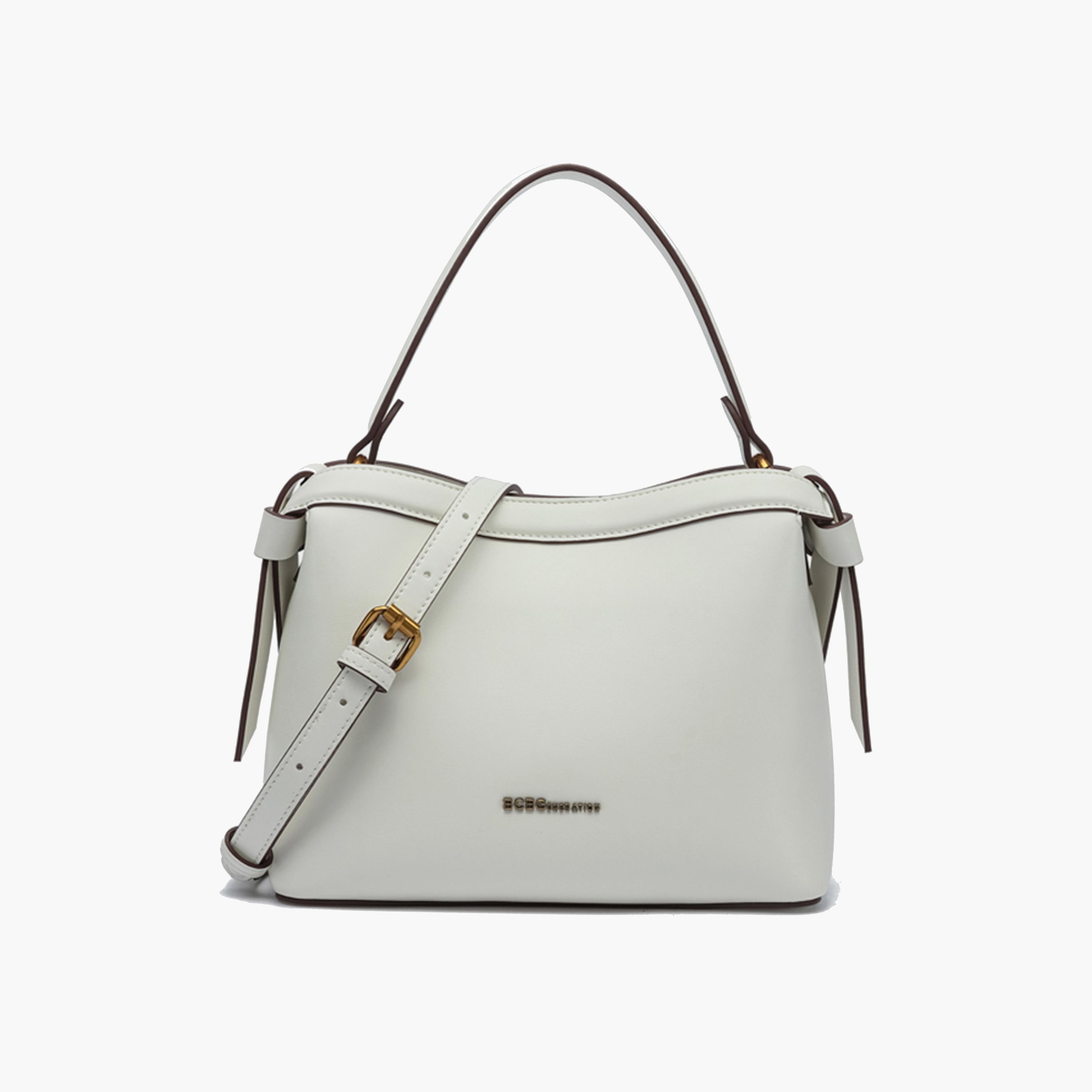 BCBG Shoulder Bag with Magnetic Closure and Detachable Strap | 24.5 x 19 x 10.5 cm-women-bagsandwallets-handbags-image-1