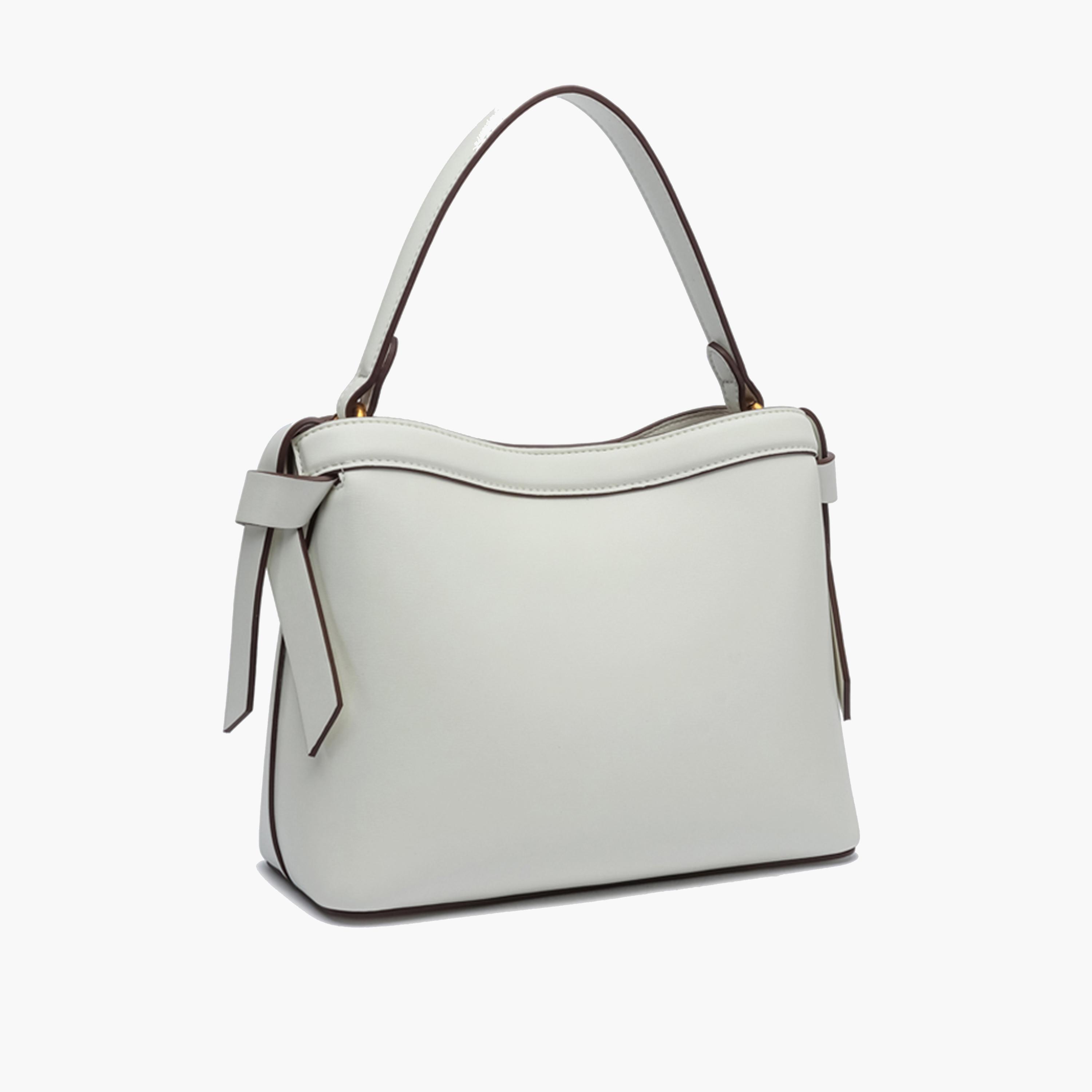 BCBG Shoulder Bag with Magnetic Closure and Detachable Strap | 24.5 x 19 x 10.5 cm-women-bagsandwallets-handbags-image-3