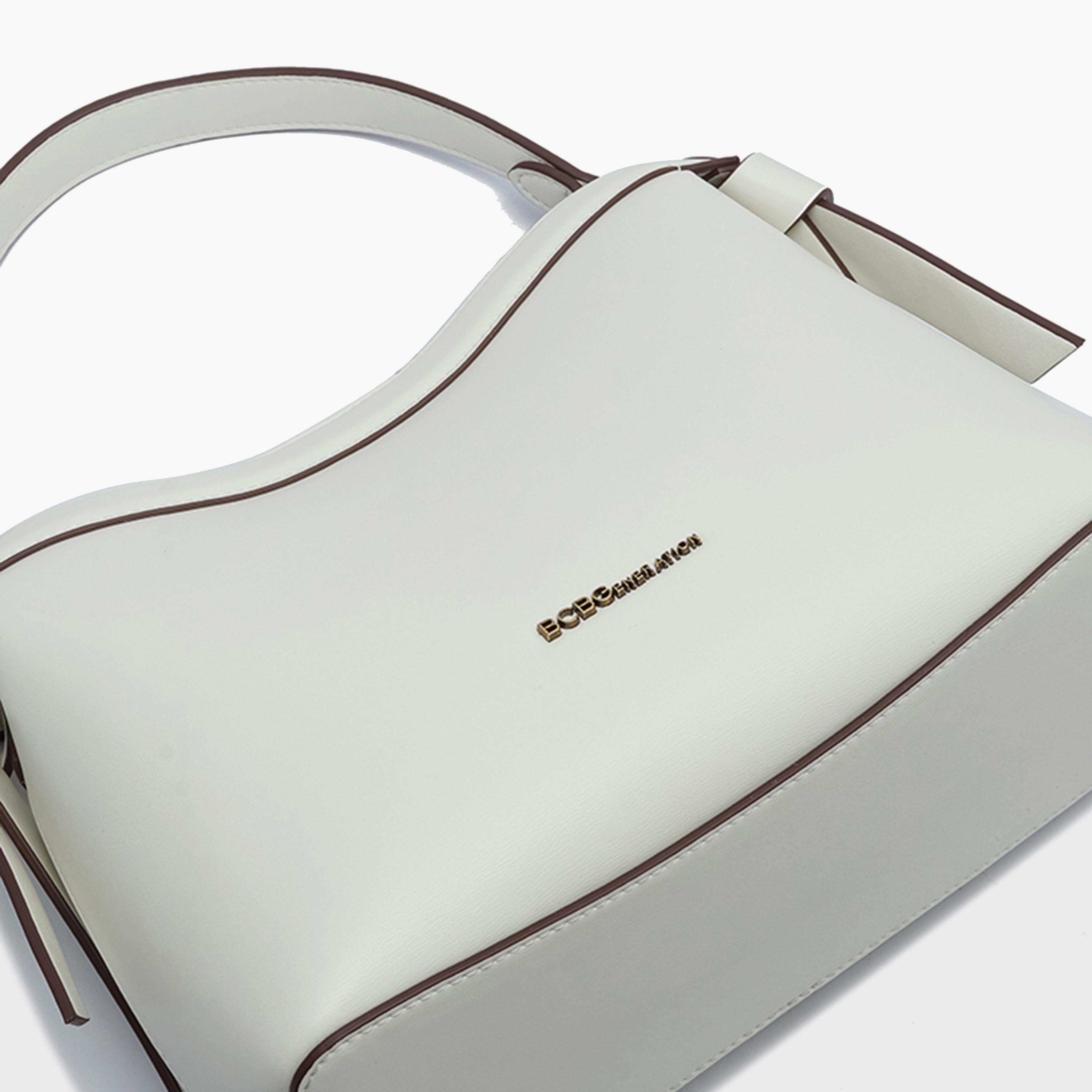 BCBG Shoulder Bag with Magnetic Closure and Detachable Strap | 24.5 x 19 x 10.5 cm-women-bagsandwallets-handbags-image-5