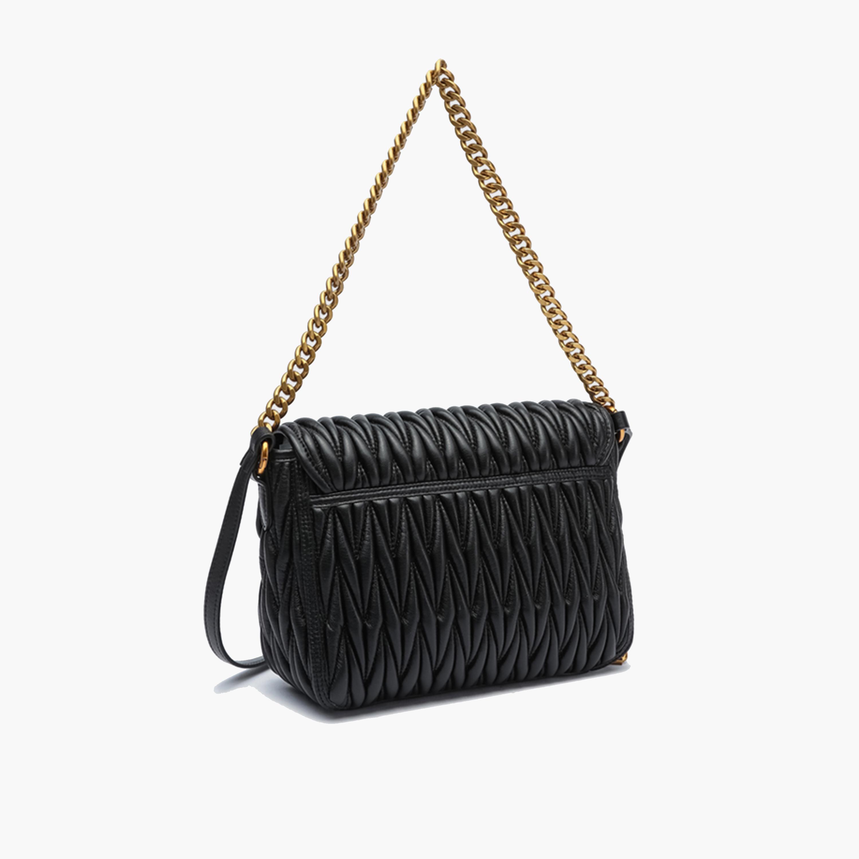 BCBG Quilted Shoulder Bag with Flap Closure and Chain Strap | 28 x 16 x 10 cm-women-bagsandwallets-handbags-image-2