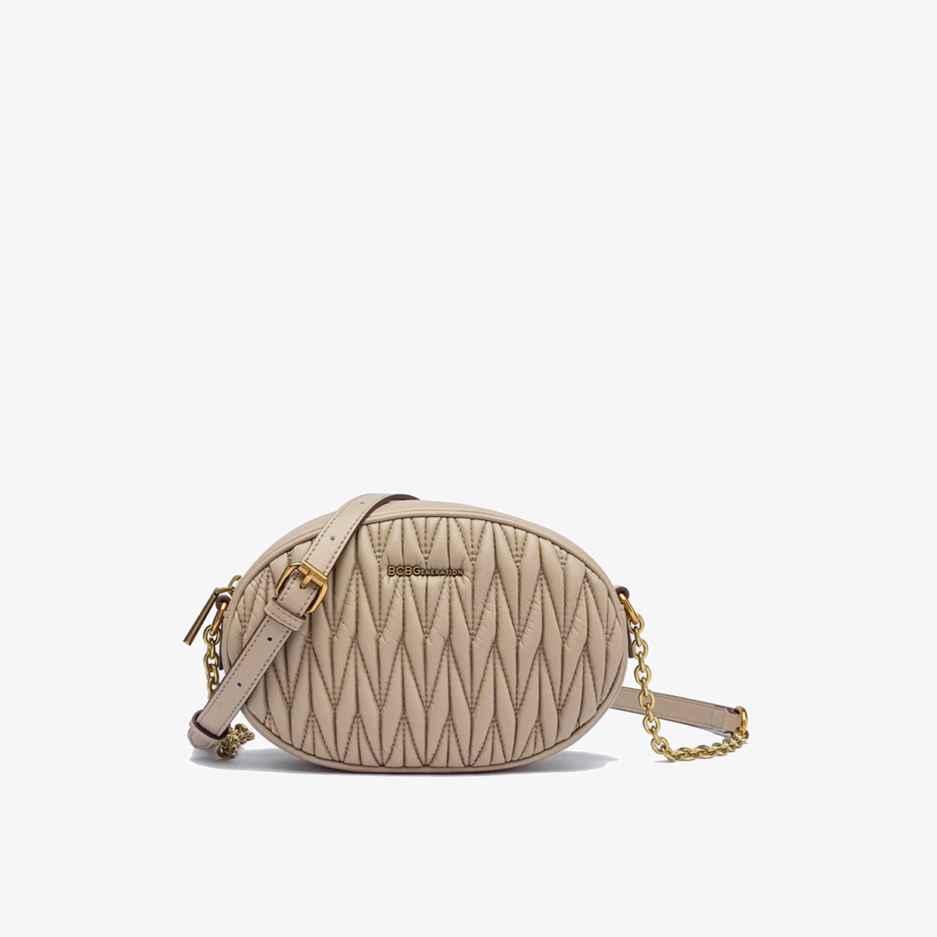 BCBG Quilted Crossbody Bag with Zipper and Chain Strap | 21.5 x 14.5 x 6.5 cm-women-bagsandwallets-handbags-image-5