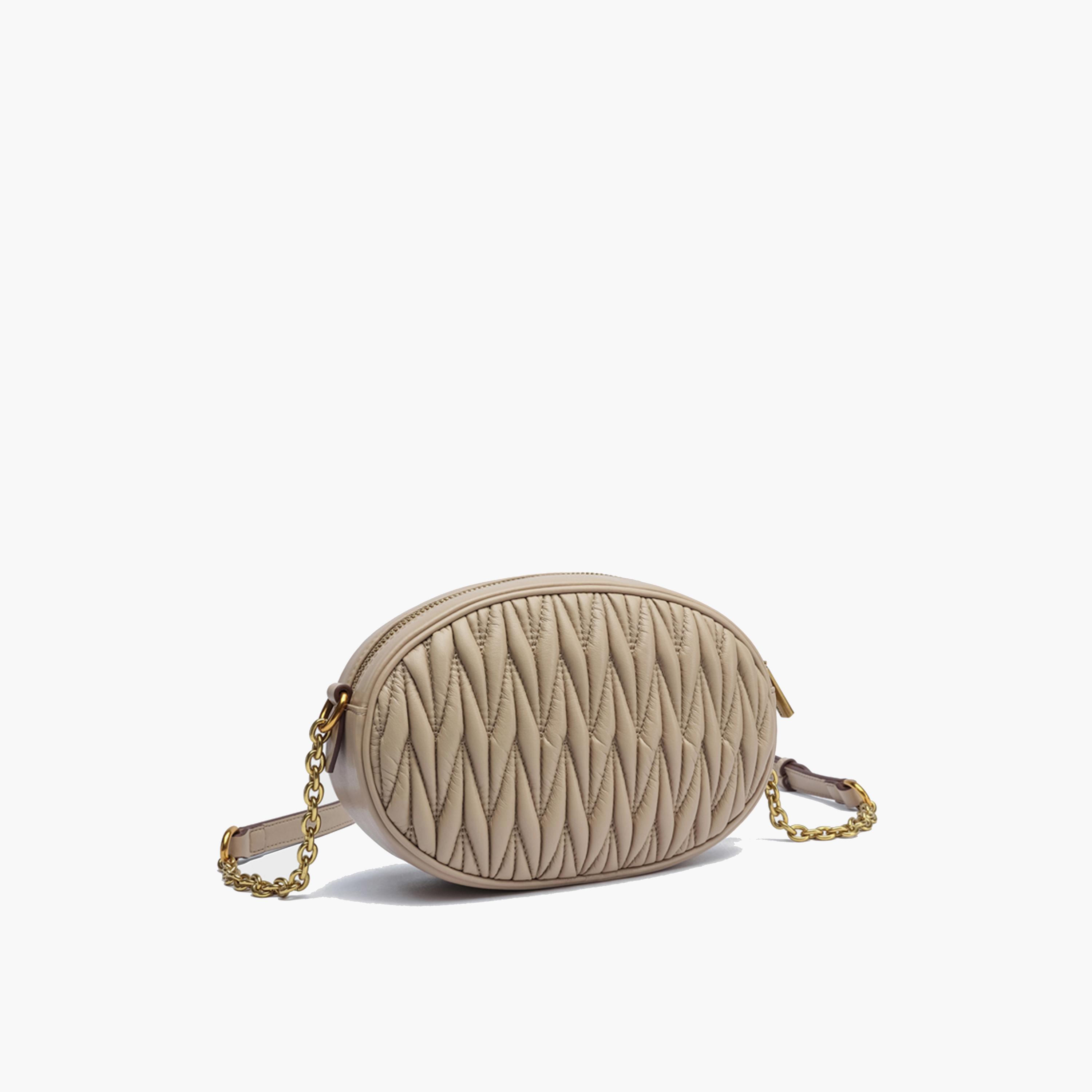 BCBG Quilted Crossbody Bag with Zipper and Chain Strap | 21.5 x 14.5 x 6.5 cm-women-bagsandwallets-handbags-image-6