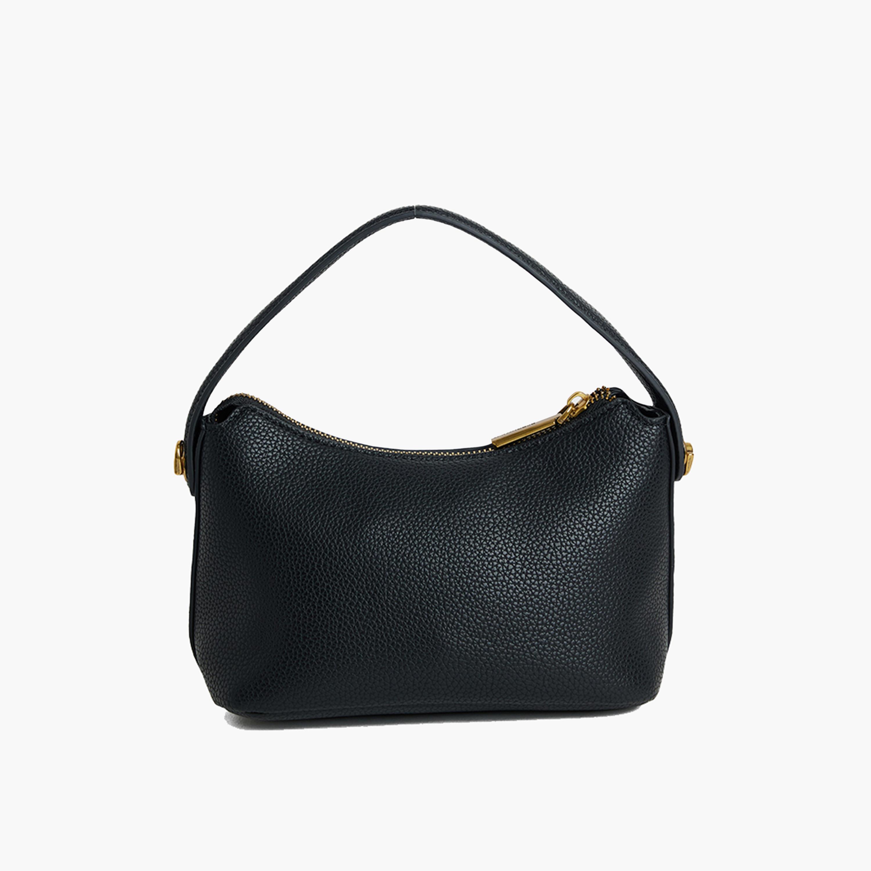 BCBG Textured Shoulder Bag with Zipper and Detachable Strap | 13 x 11 x 20 cm-women-bagsandwallets-handbags-image-3