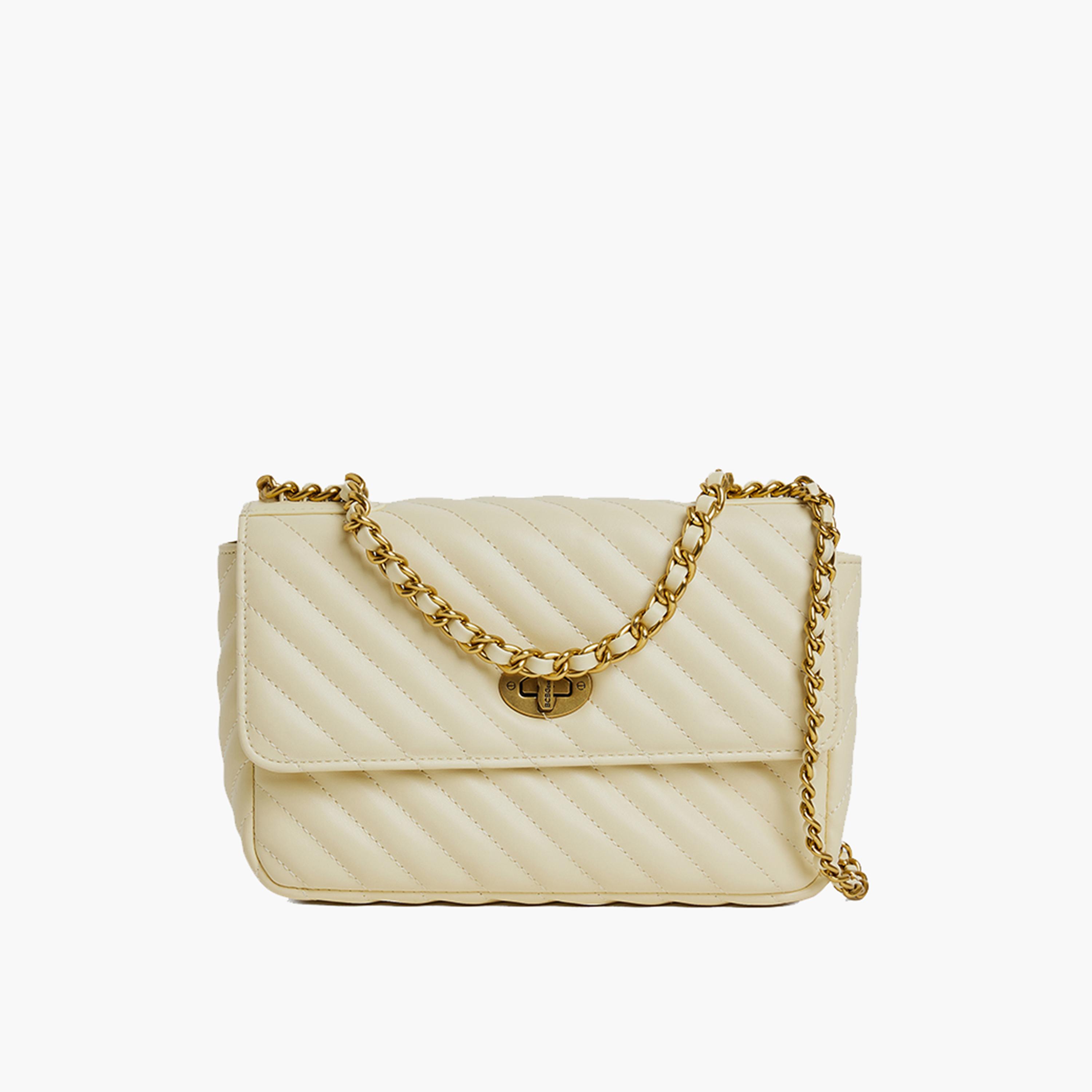 بي سي بي جي- شنطة كتف مبطنة بمقبض علوي وحزام سلسلة-women-bagsandwallets-handbags-image-1