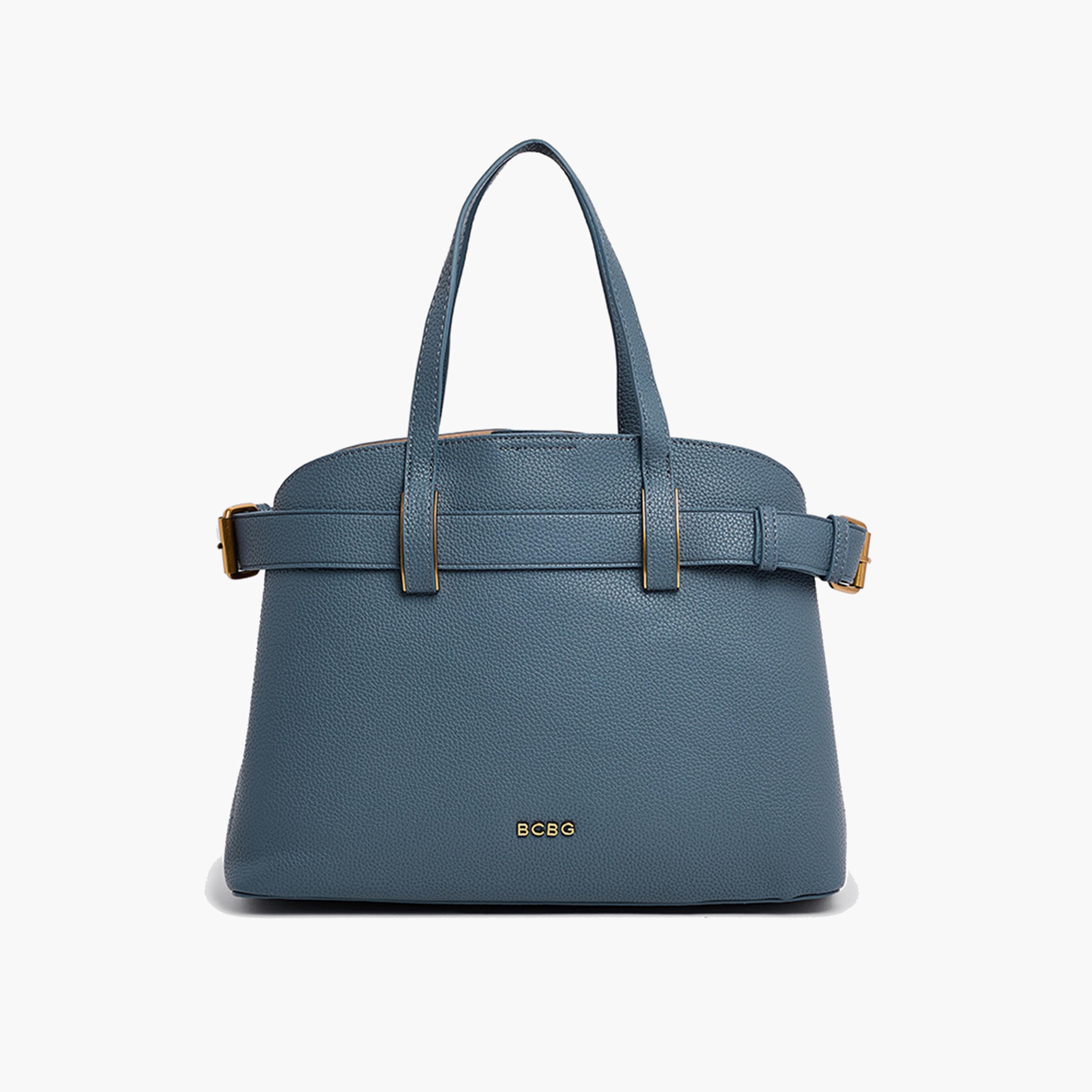 بي سي بي جي- شنطة ساتشل بمقبضين منقوشة بإغلاق مغناطيسي وحزام قابل للفصل-women-bagsandwallets-handbags-image-6