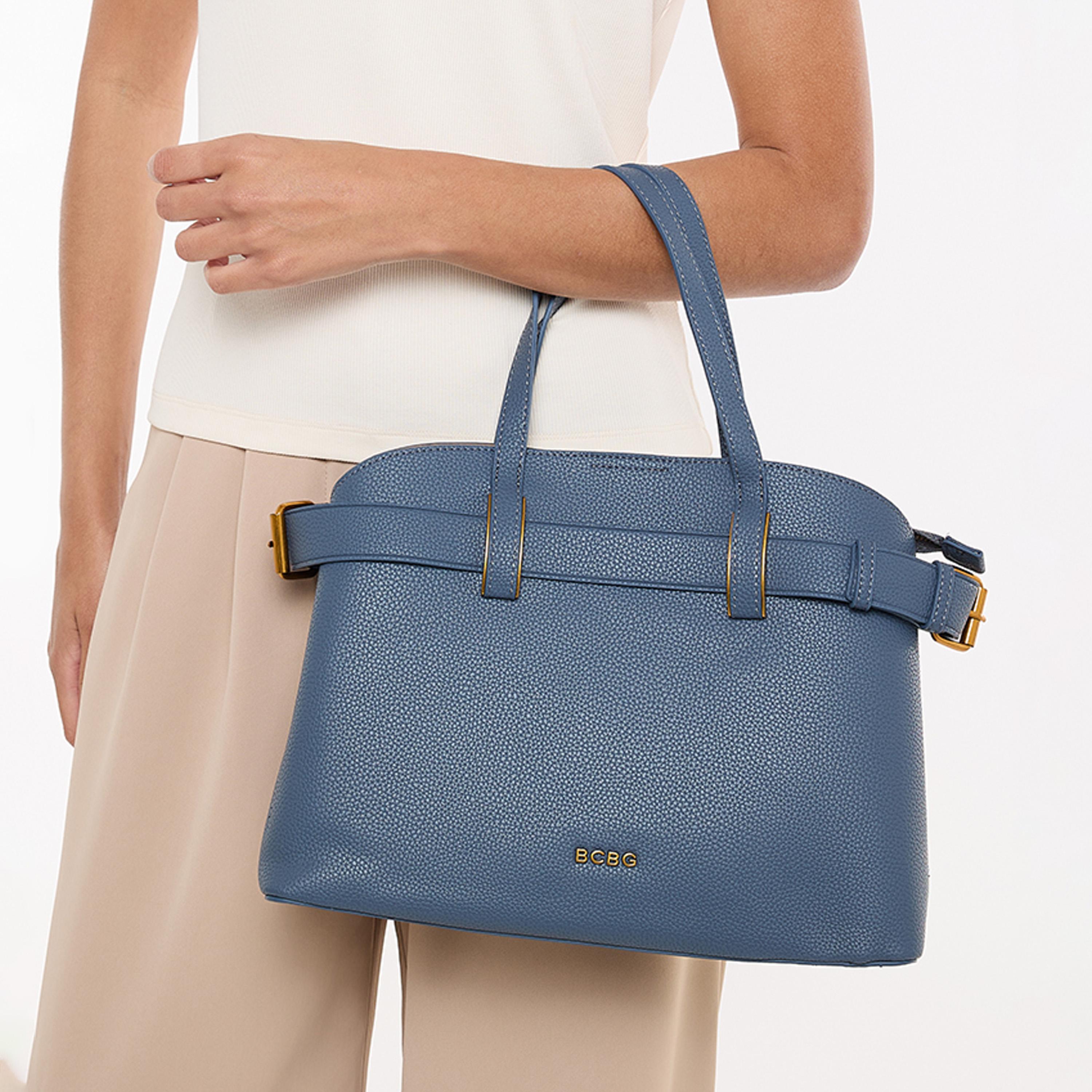 بي سي بي جي- شنطة ساتشل بمقبضين منقوشة بإغلاق مغناطيسي وحزام قابل للفصل-women-bagsandwallets-handbags-image-7