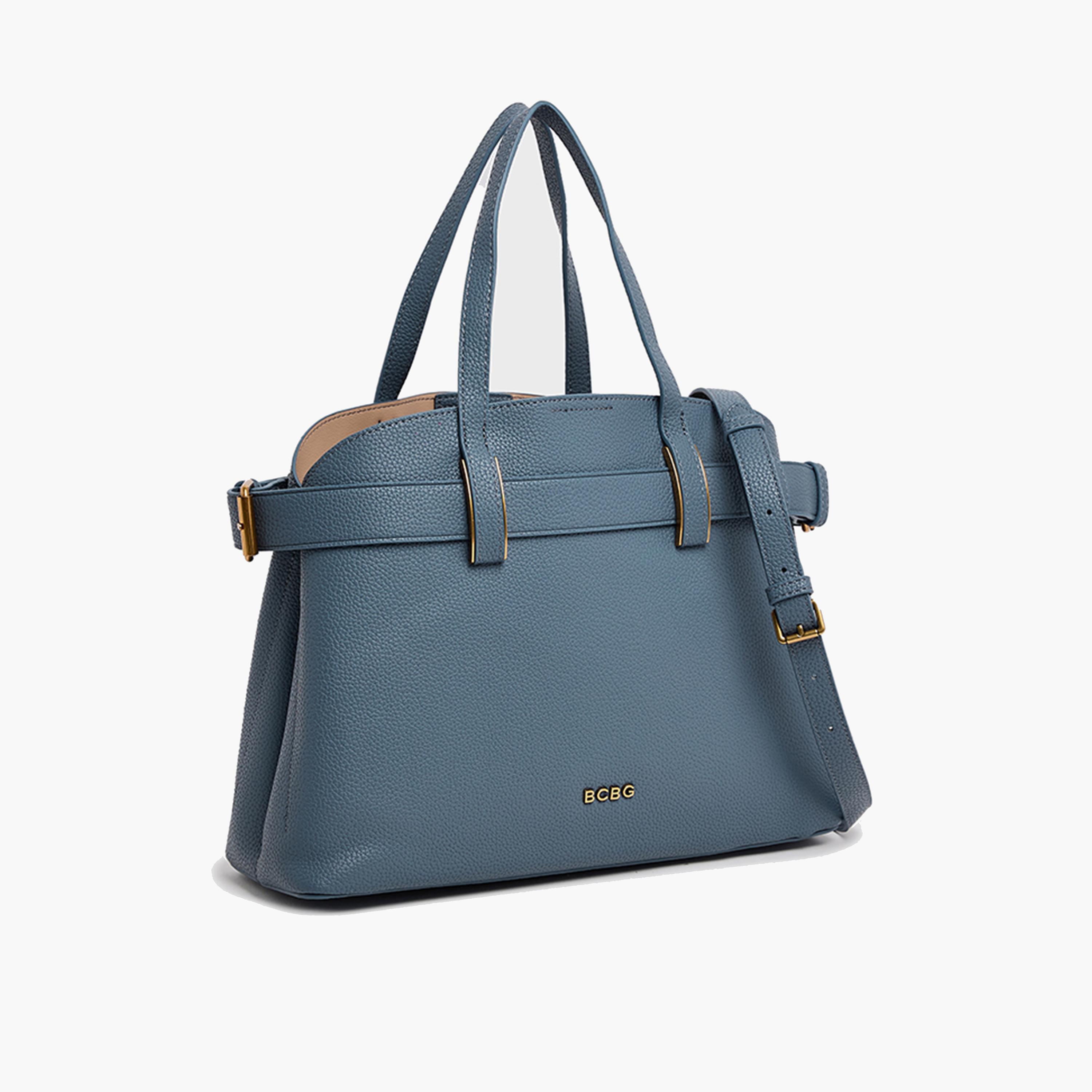بي سي بي جي- شنطة ساتشل بمقبضين منقوشة بإغلاق مغناطيسي وحزام قابل للفصل-women-bagsandwallets-handbags-image-9