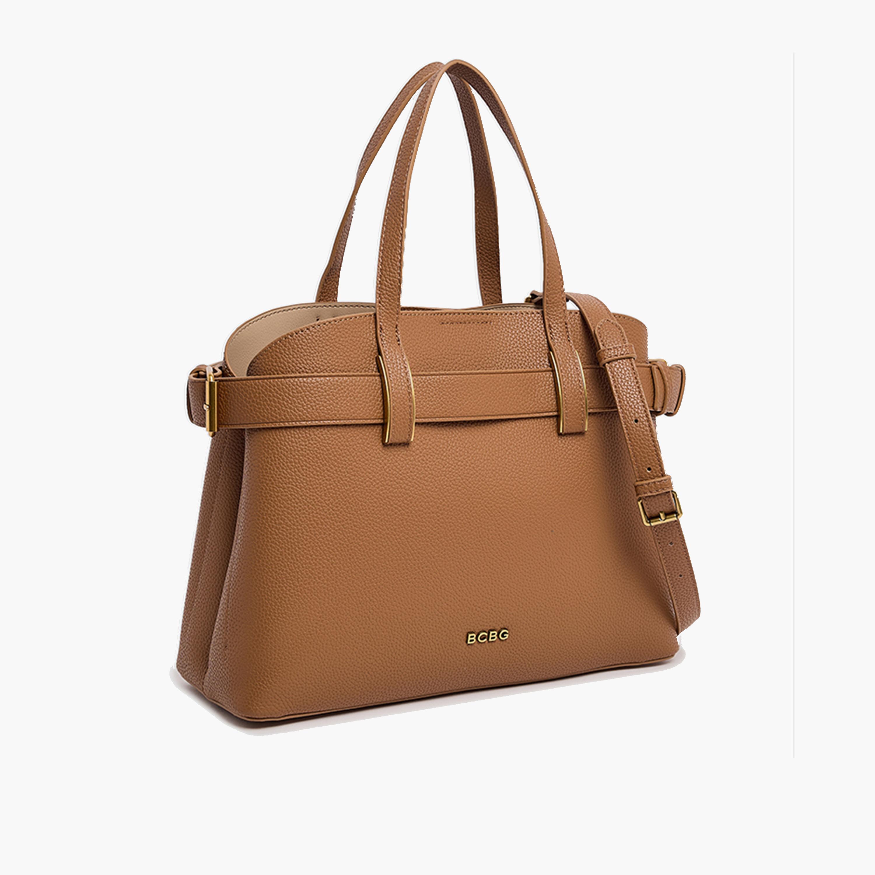 بي سي بي جي- شنطة ساتشل بمقبضين منقوشة بإغلاق مغناطيسي وحزام قابل للفصل-women-bagsandwallets-handbags-image-4