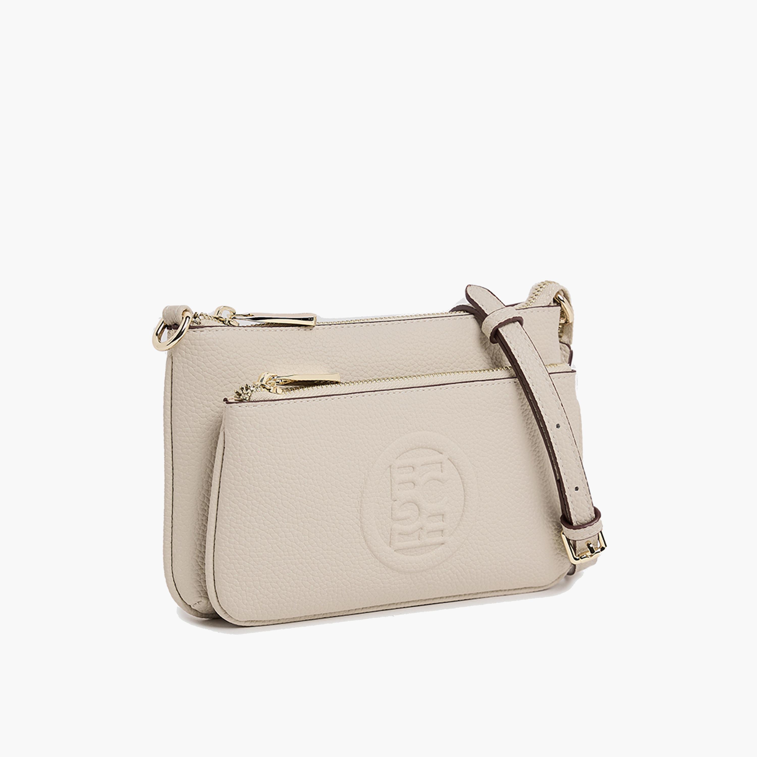 BCBG Textured Crossbody Bag with Zipper and an Adjustable Strap | 22 x 13 x 4 cm-women-bagsandwallets-handbags-image-4