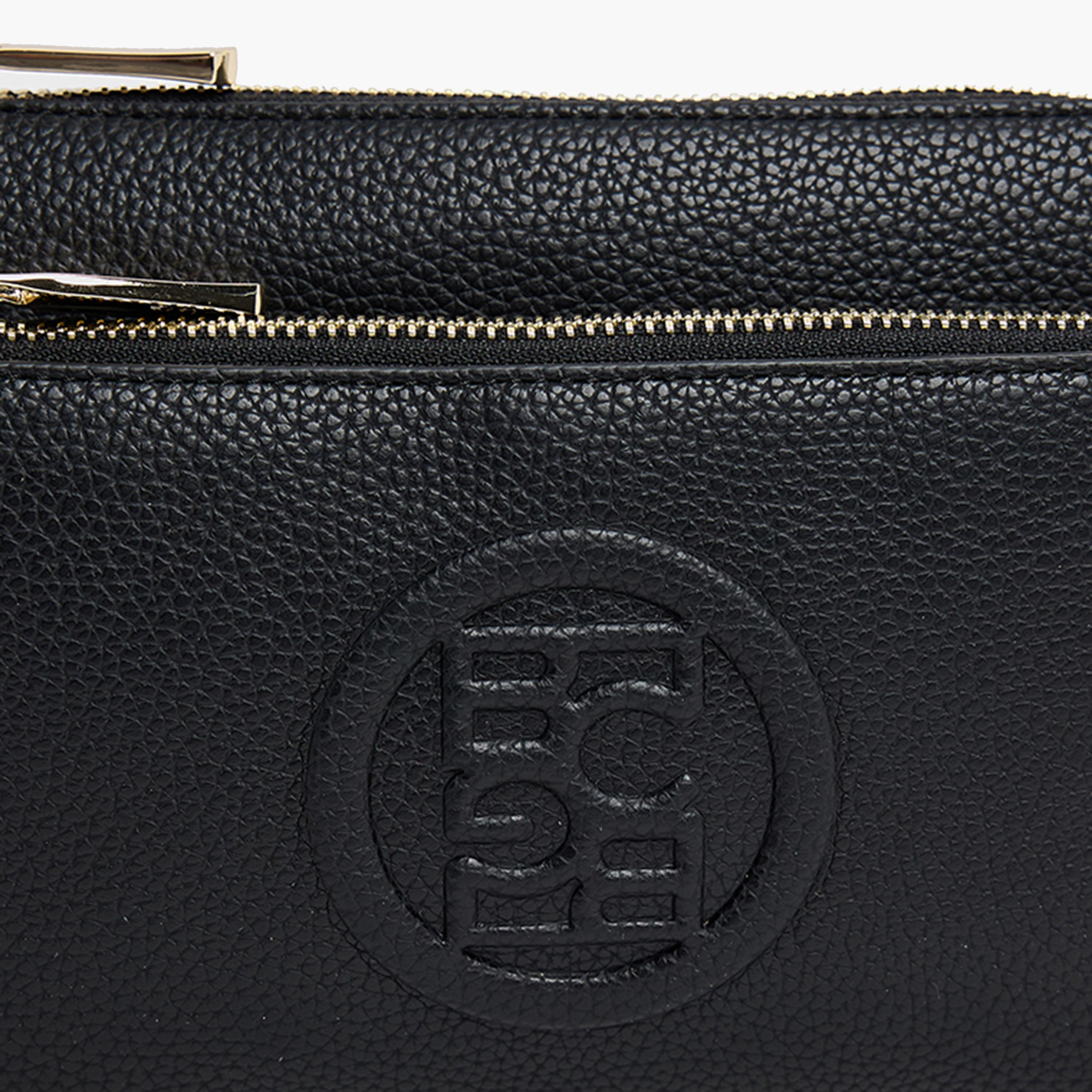 BCBG Textured Crossbody Bag with Zipper and an Adjustable Strap | 22 x 13 x 4 cm-women-bagsandwallets-handbags-image-10