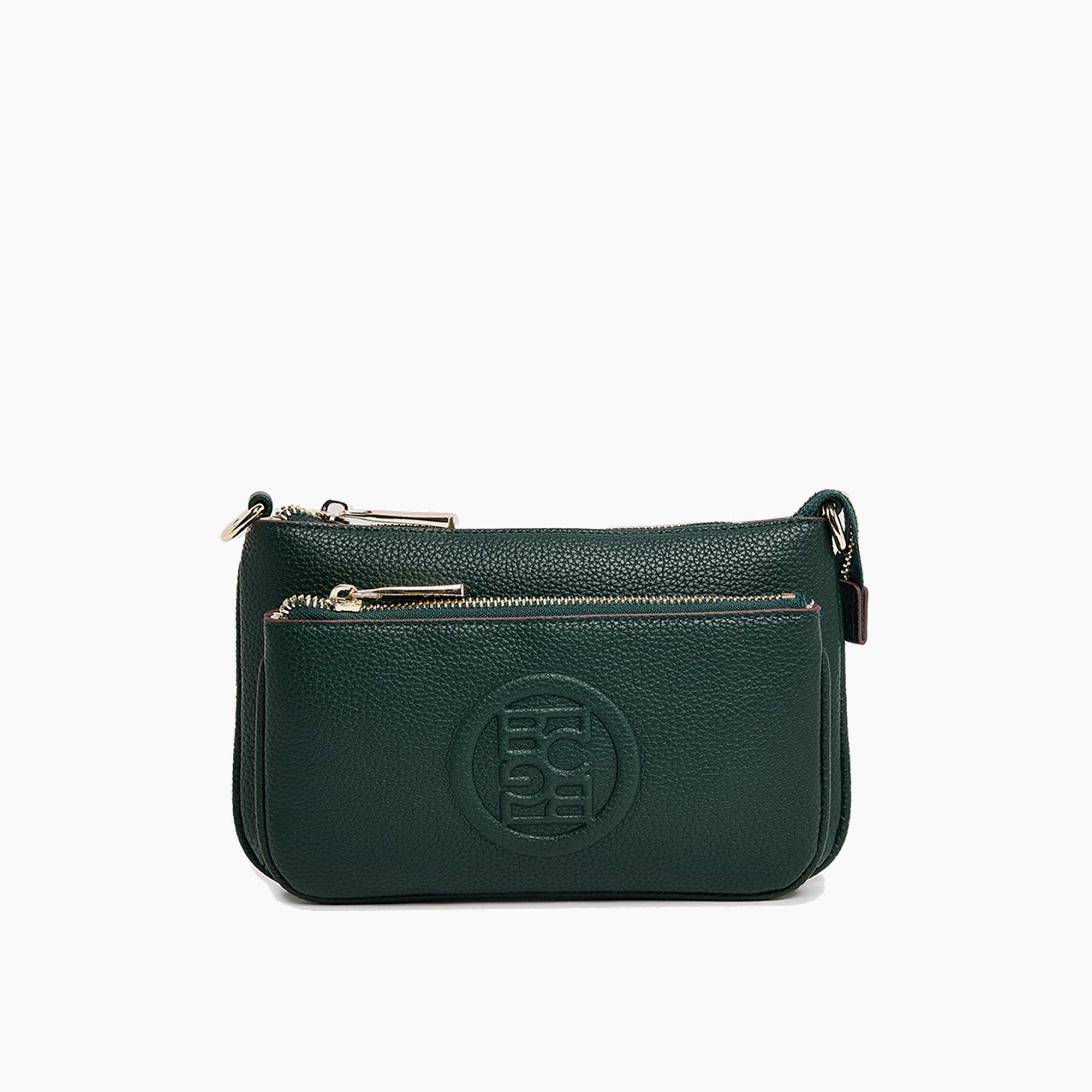 BCBG Textured Crossbody Bag with Zipper and an Adjustable Strap | 22 x 13 x 4 cm-women-bagsandwallets-handbags-image-11