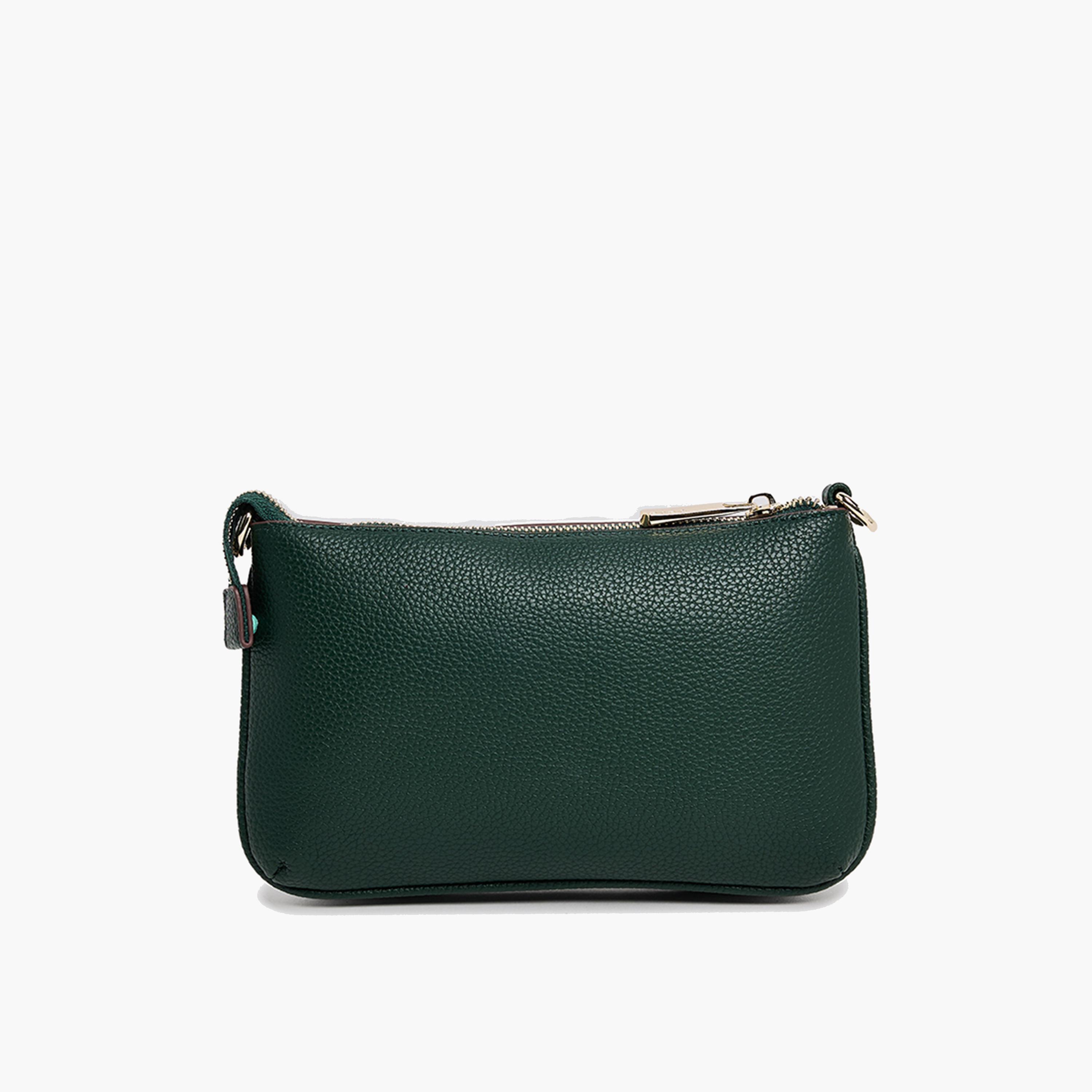 BCBG Textured Crossbody Bag with Zipper and an Adjustable Strap | 22 x 13 x 4 cm-women-bagsandwallets-handbags-image-13
